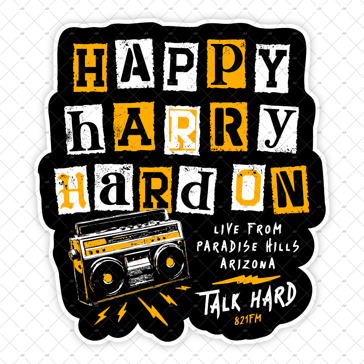 Happy Harry Hard On - Sticker