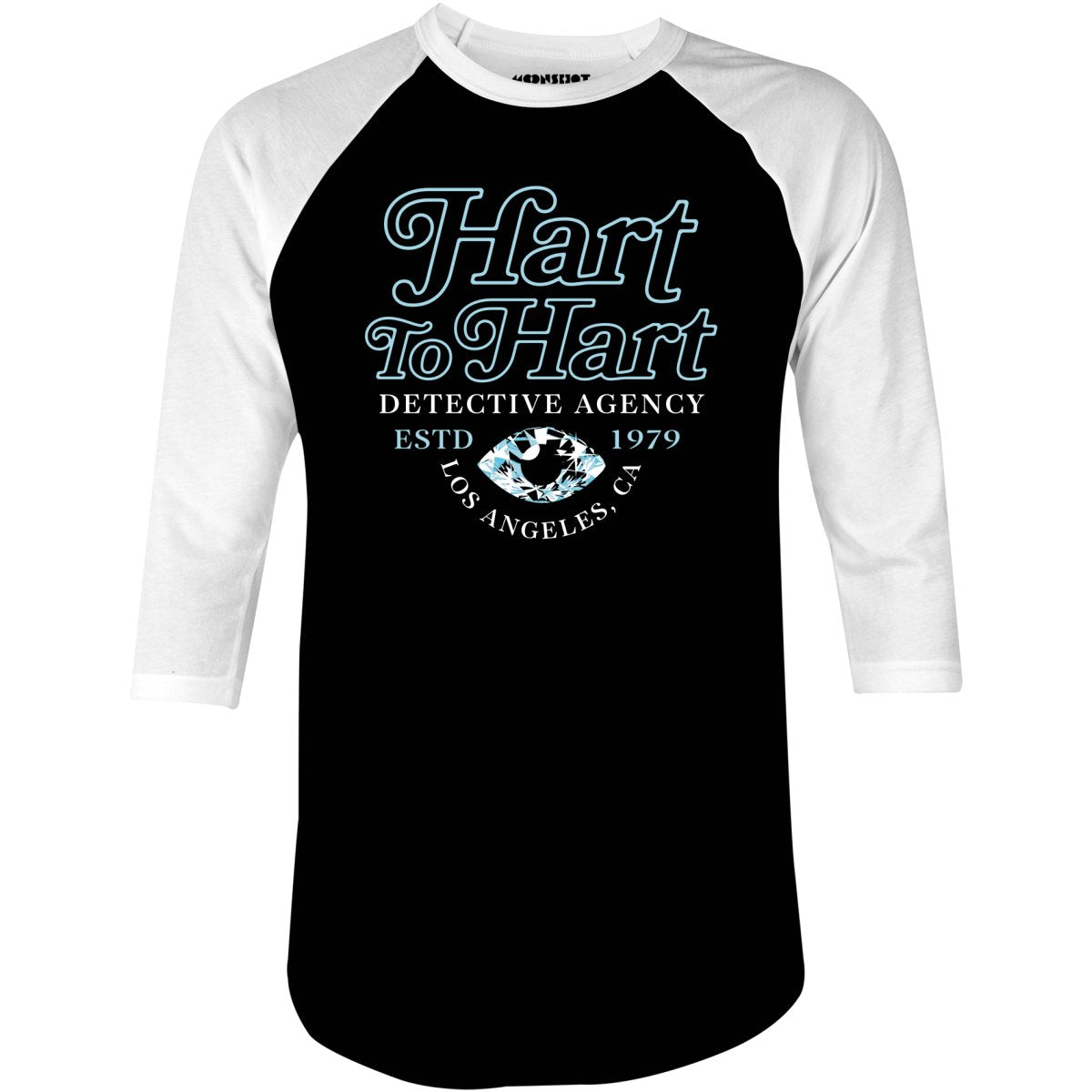 Hart to Hart Detective Agency - 3/4 Sleeve Raglan T-Shirt