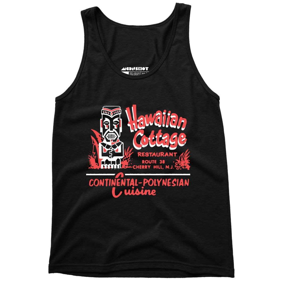 Hawaiian Cottage - Cherry Hill, NJ - Vintage Tiki Bar - Unisex Tank Top