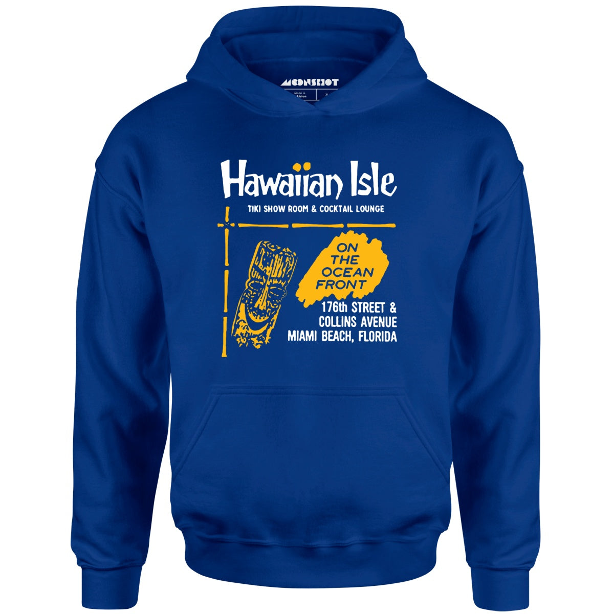 Hawaiian Isle - Miami Beach, FL - Vintage Tiki Bar - Unisex Hoodie