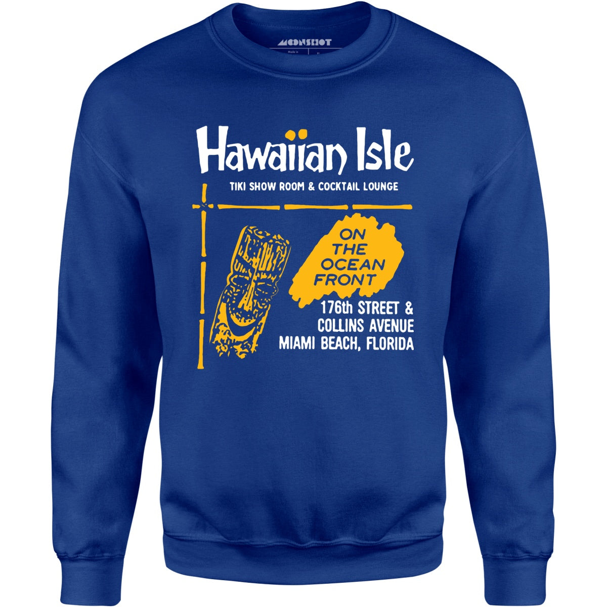 Hawaiian Isle - Miami Beach, FL - Vintage Tiki Bar - Unisex Sweatshirt
