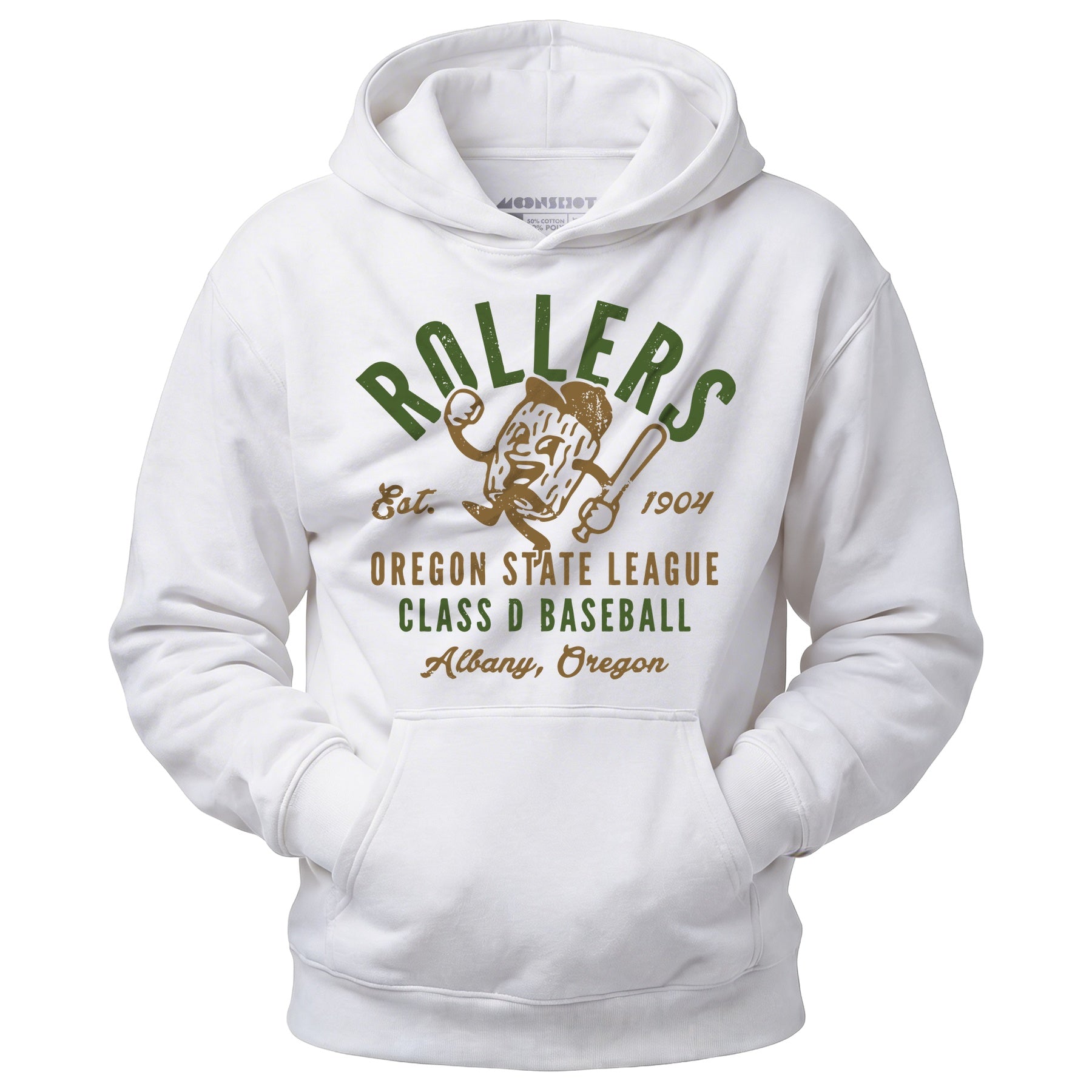 Albany Rollers - Oregon - Vintage Defunct Baseball Teams - Unisex Hoodie