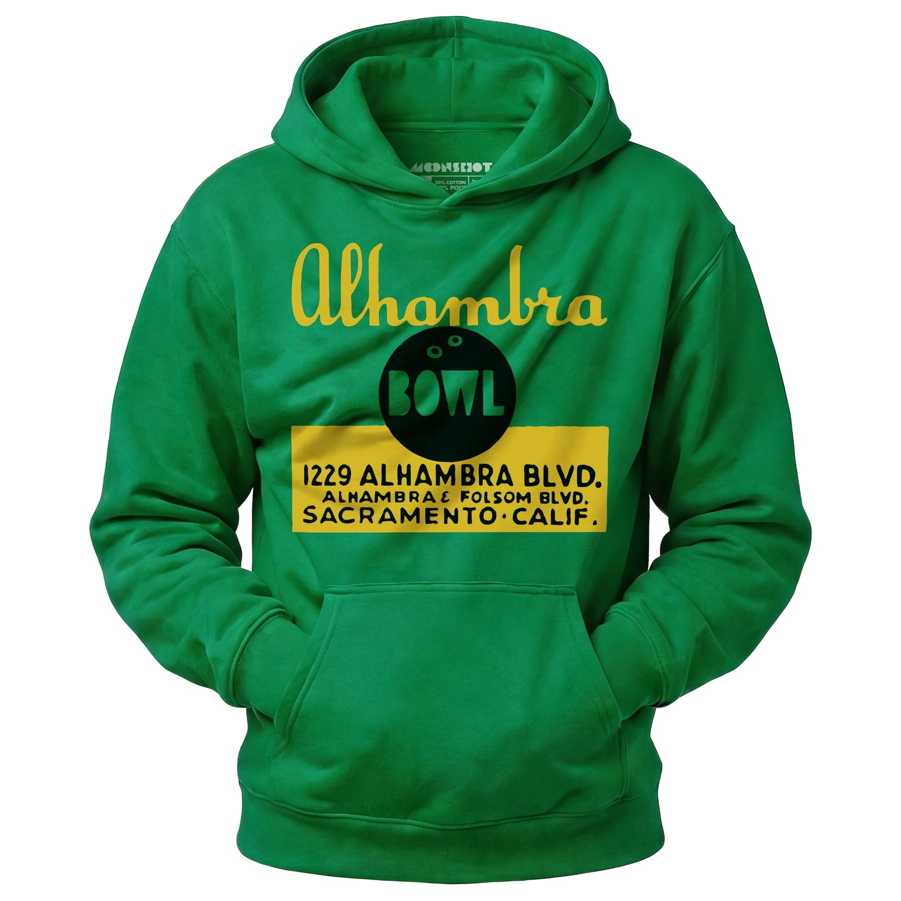 Alhambra Bowl - Sacramento, CA - Vintage Bowling Alley - Unisex Hoodie