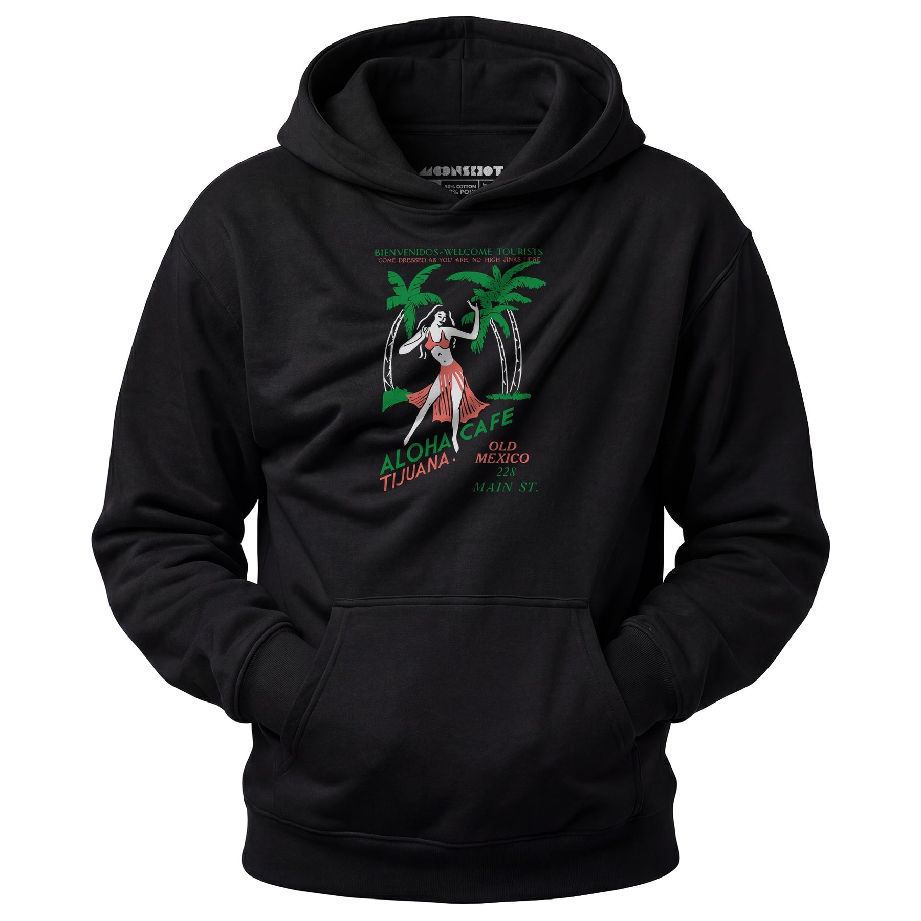 Aloha Cafe - Tijuana, Mexico - Vintage Tiki Bar - Unisex Hoodie