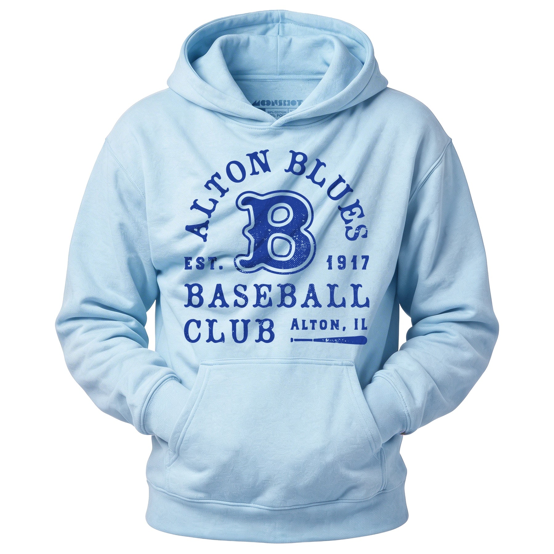 Alton Blues - Illinois - Vintage Defunct Baseball Teams - Unisex Hoodie