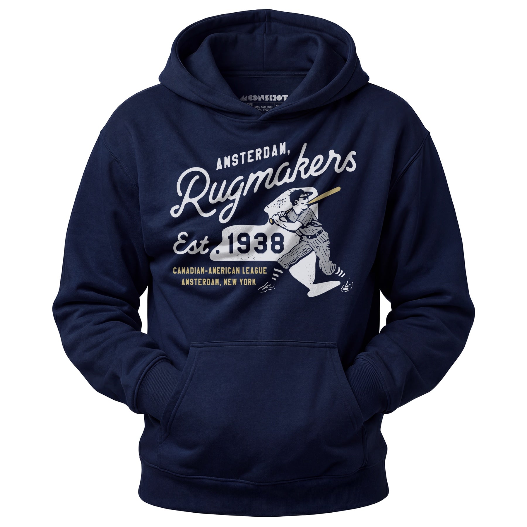 Amsterdam Rugmakers - New York - Vintage Defunct Baseball Teams - Unisex Hoodie