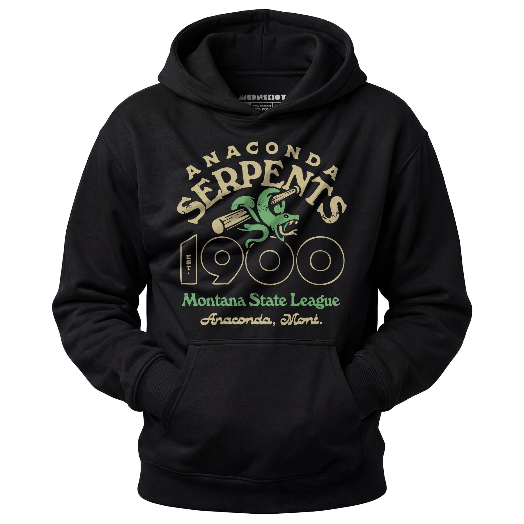 Anaconda Serpents - Montana - Vintage Defunct Baseball Teams - Unisex Hoodie