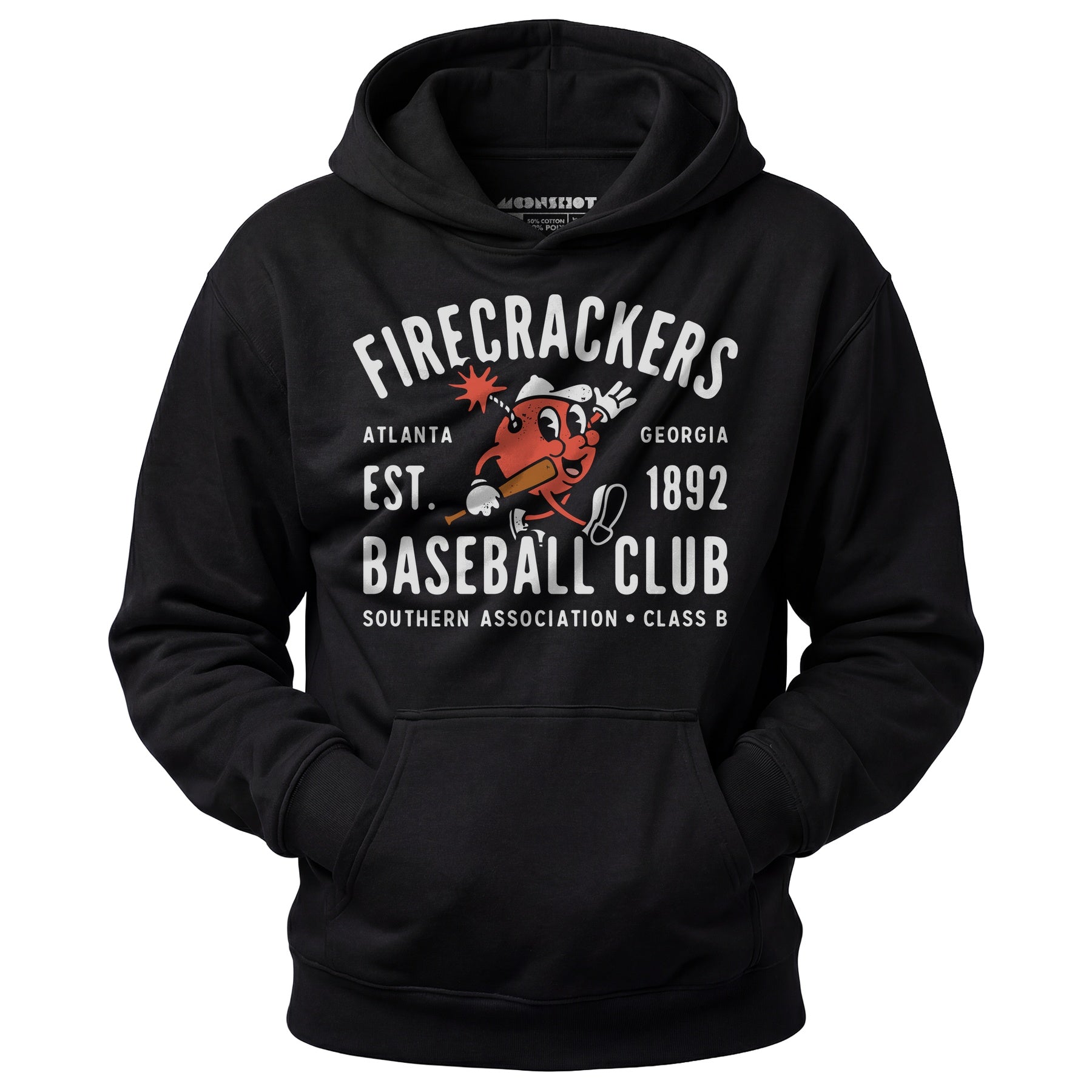 Atlanta Firecrackers - Georgia - Vintage Defunct Baseball Teams - Unisex Hoodie