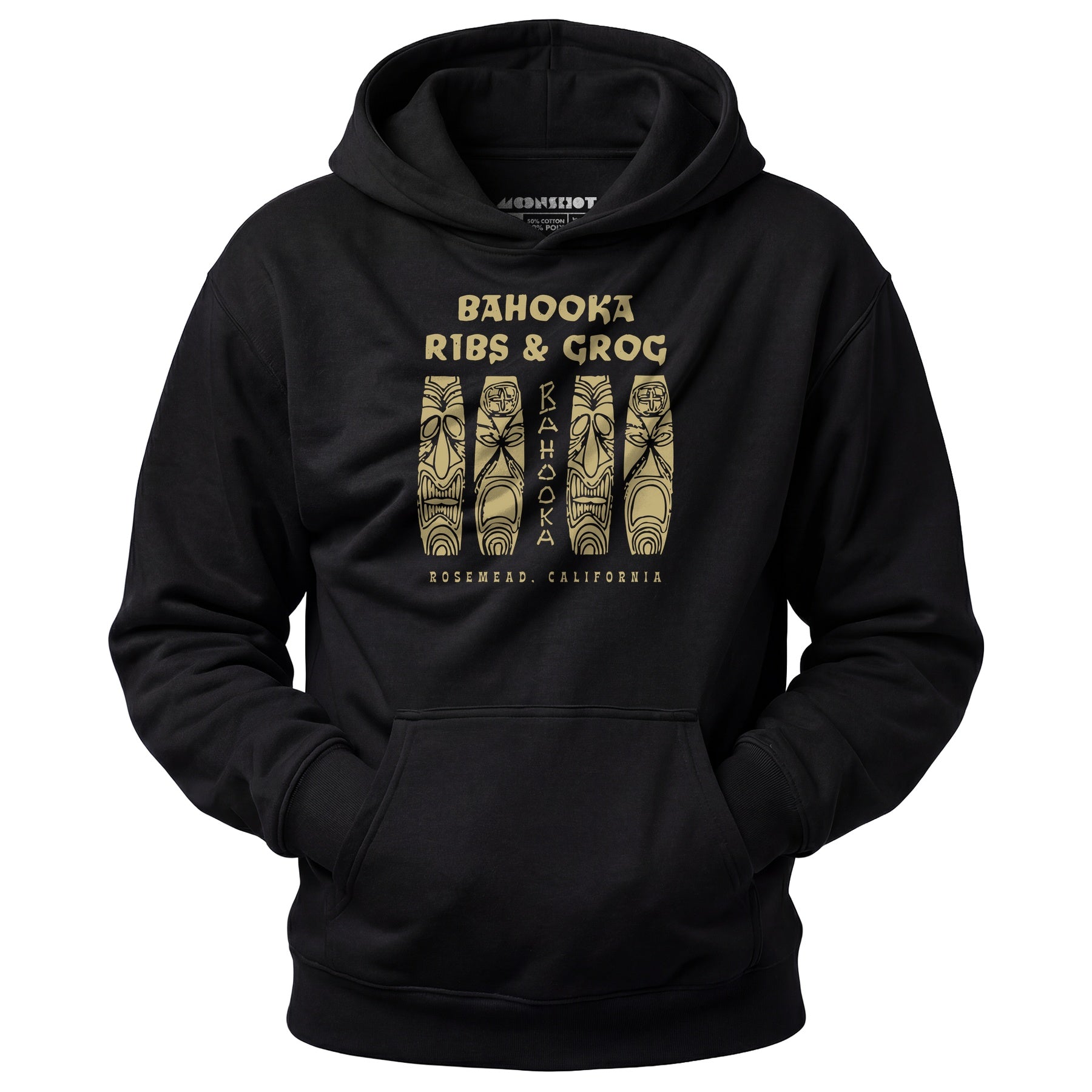 Bahooka Ribs & Grog - Rosemead, CA - Vintage Tiki Bar - Unisex Hoodie