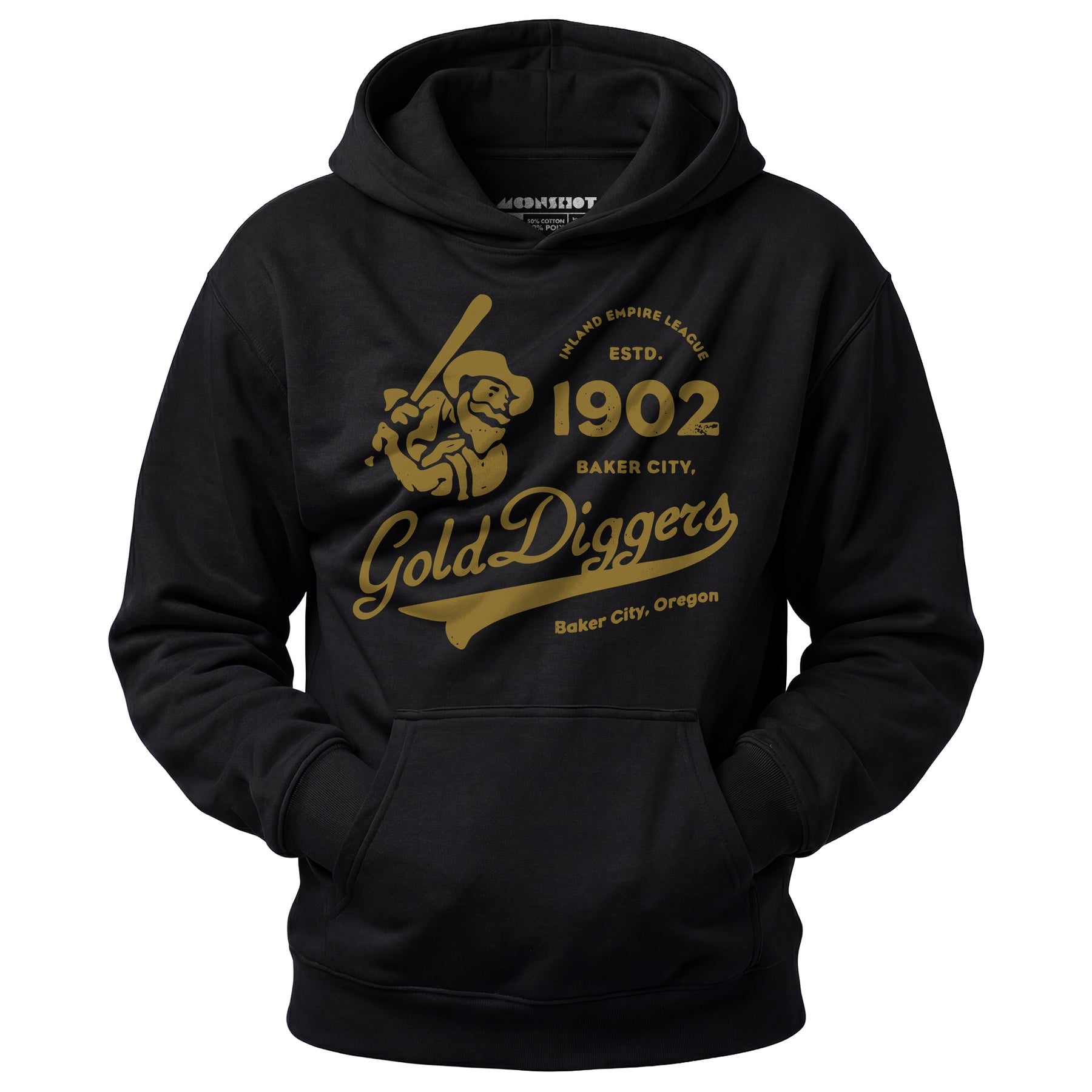 Baker City Gold Diggers - Oregon - Vintage Defunct Baseball Teams - Unisex Hoodie