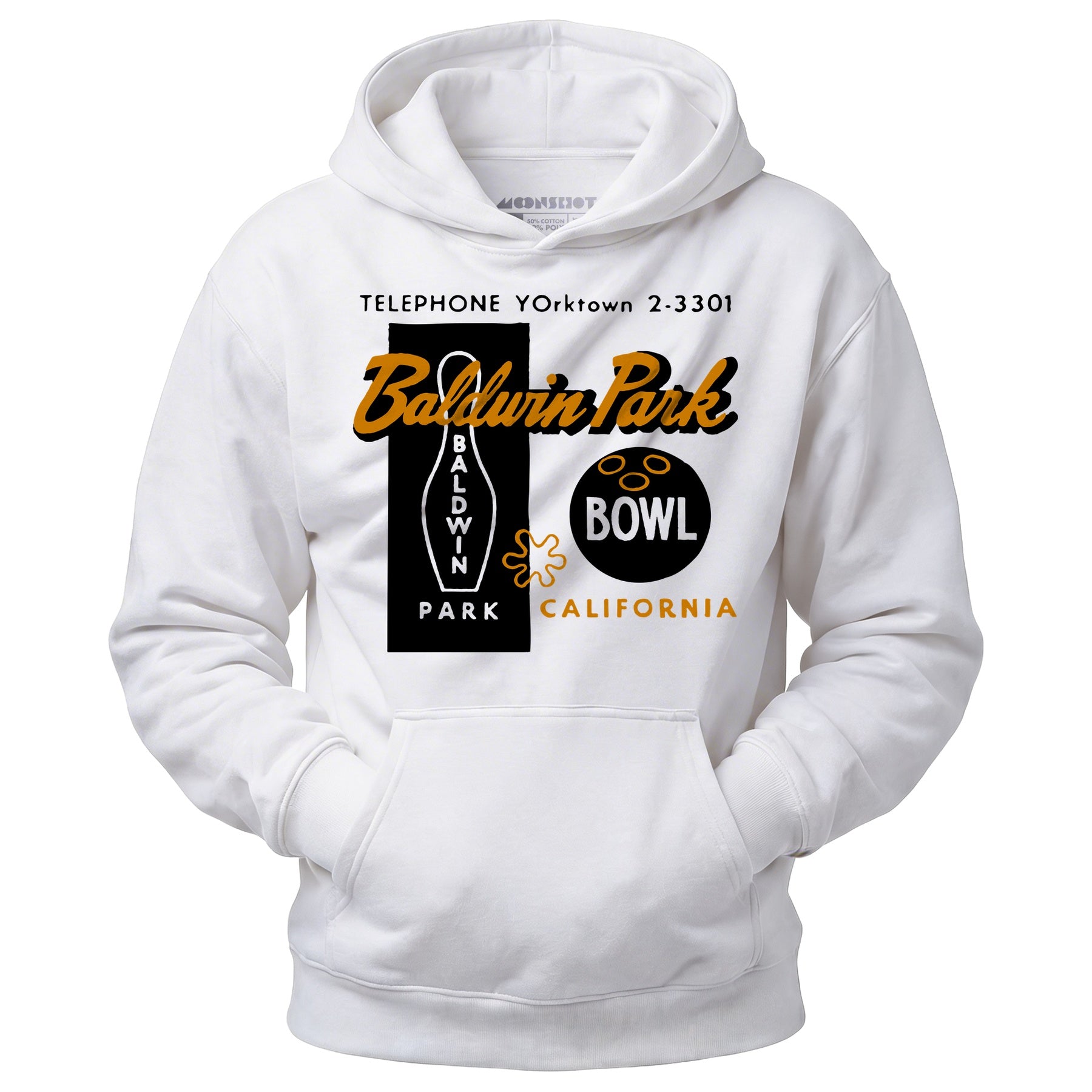 Baldwin Park Bowl - Baldwin Park, CA - Vintage Bowling Alley - Unisex Hoodie