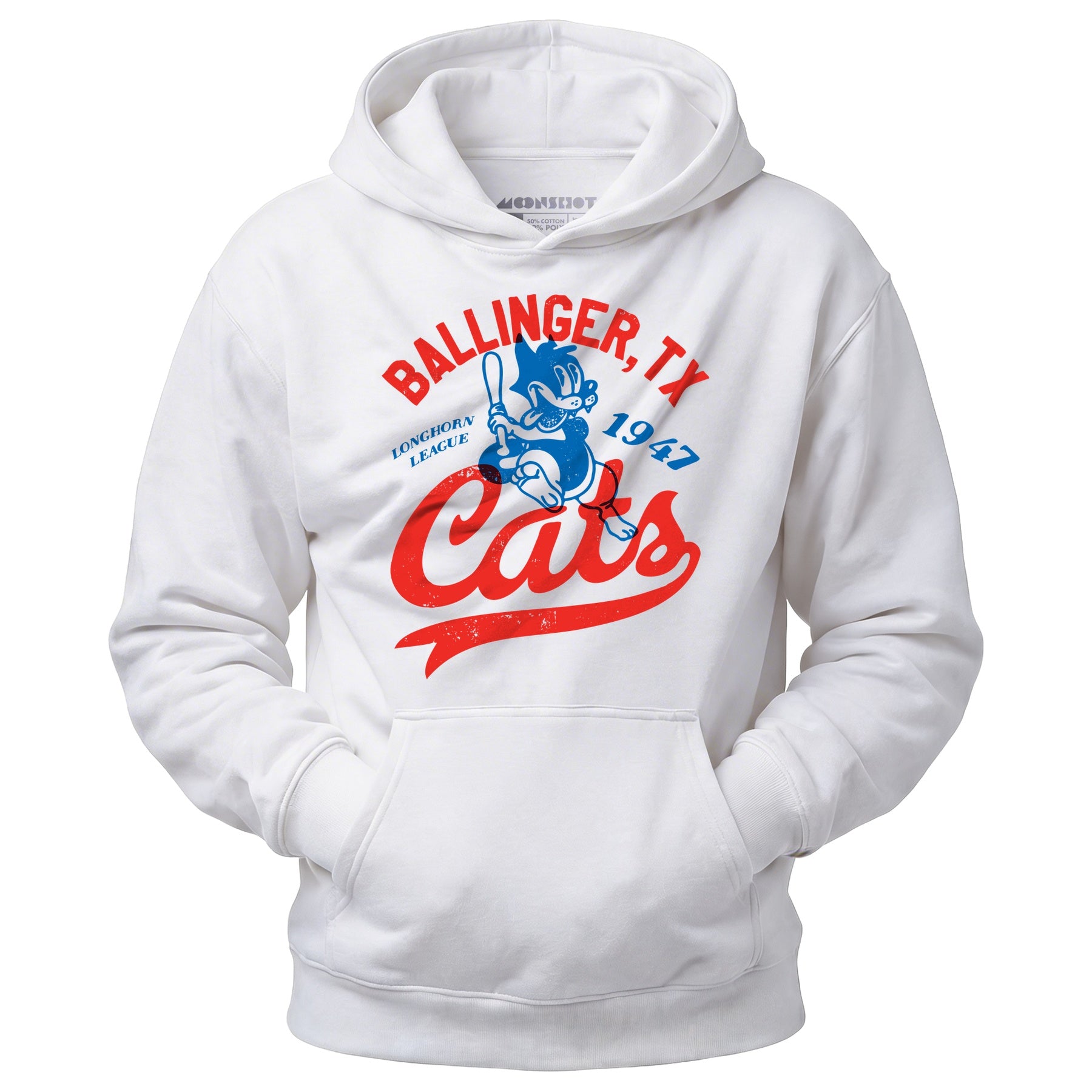 Ballinger Cats - Texas - Vintage Defunct Baseball Teams - Unisex Hoodie