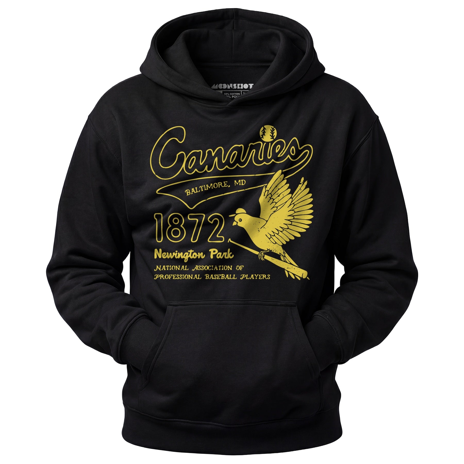 Baltimore Canaries - Maryland - Vintage Defunct Baseball Teams - Unisex Hoodie