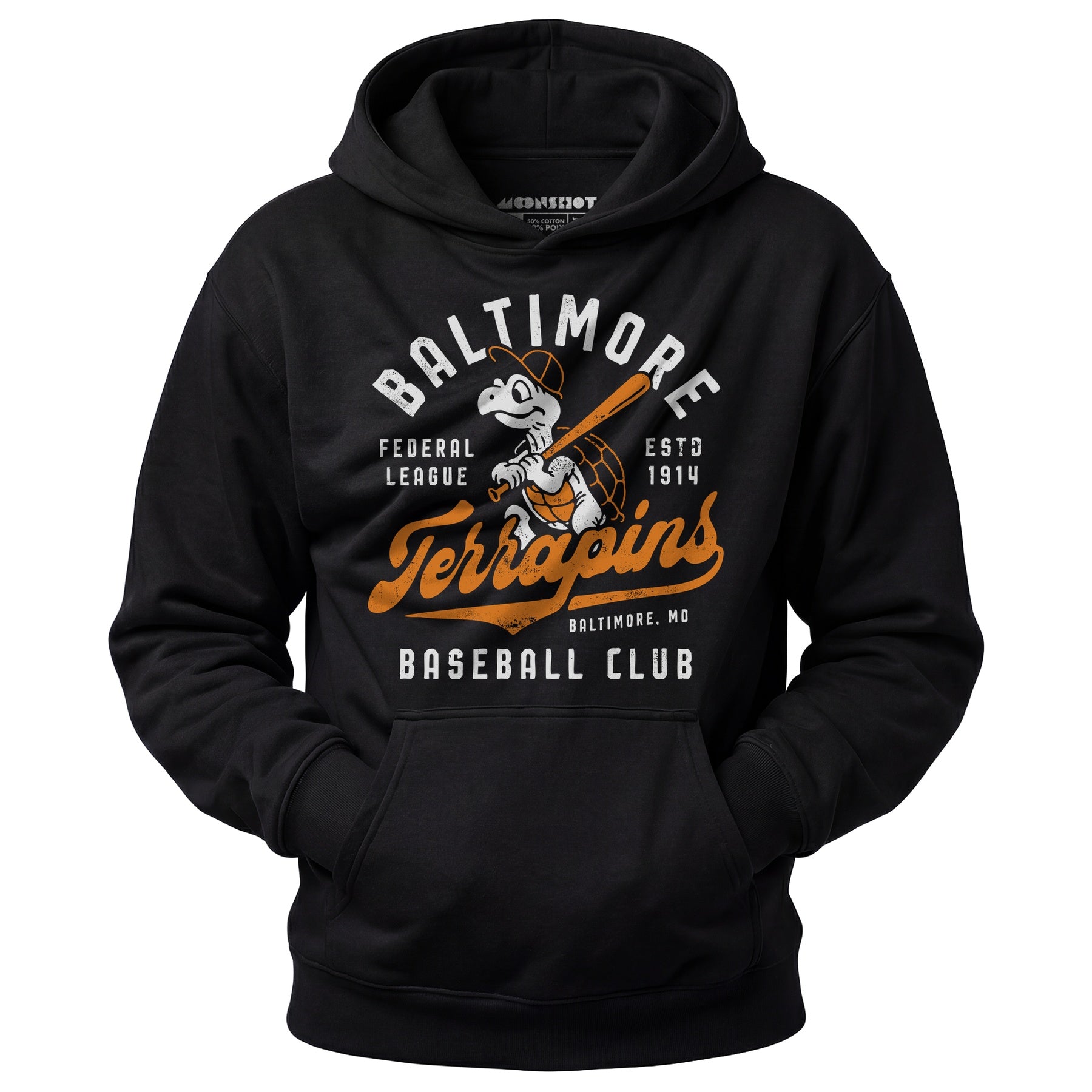 Baltimore Terrapins - Maryland - Vintage Defunct Baseball Teams - Unisex Hoodie