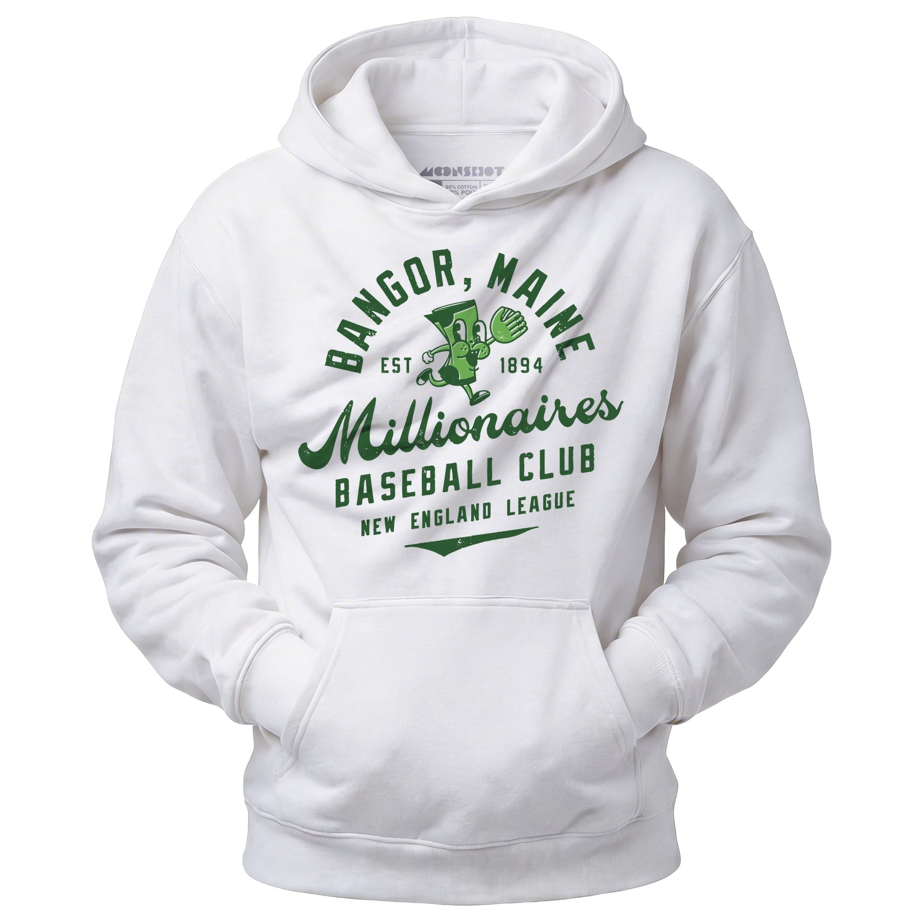 Bangor Millionaires - Maine - Vintage Defunct Baseball Teams - Unisex Hoodie