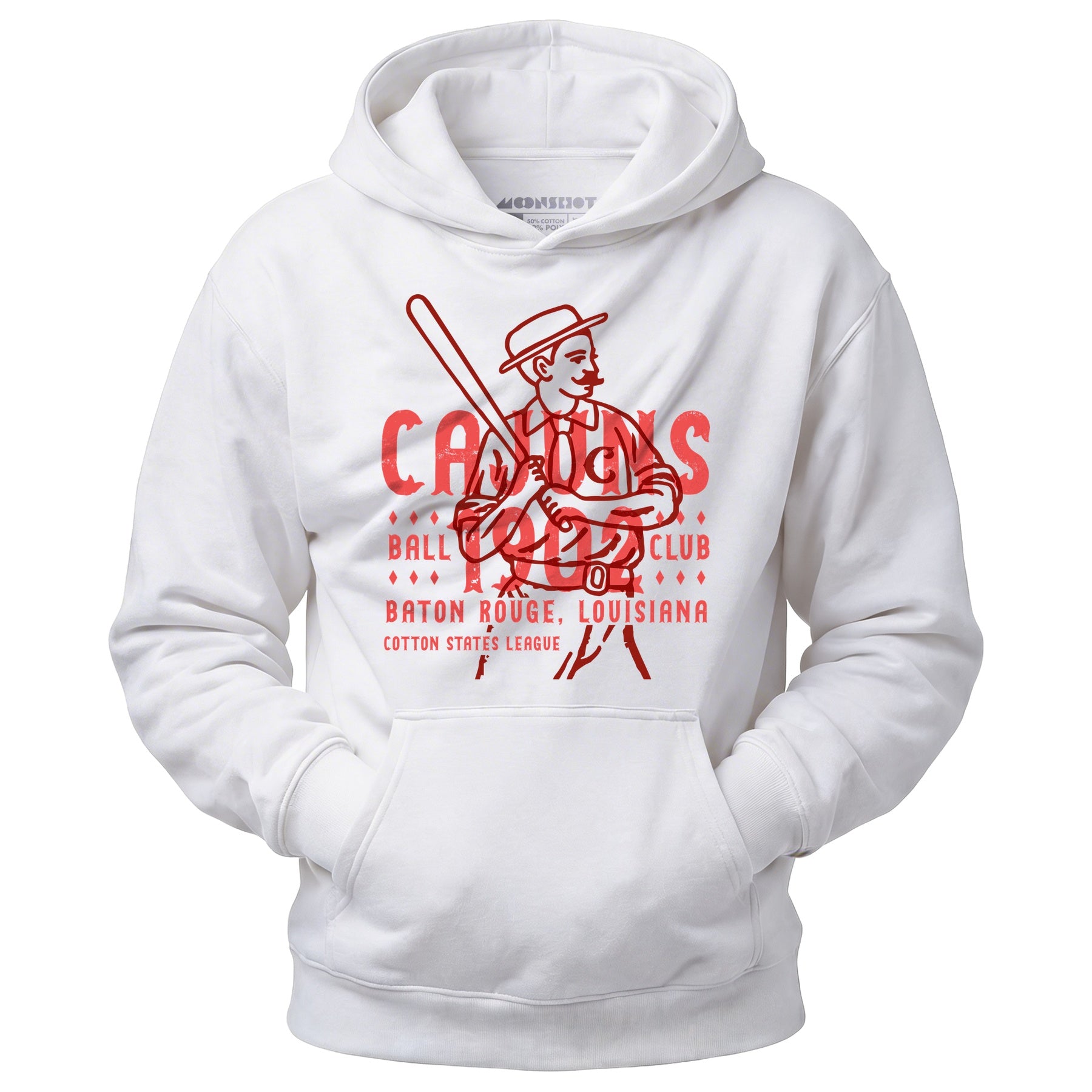 Baton Rouge Cajuns - Louisiana - Vintage Defunct Baseball Teams - Unisex Hoodie