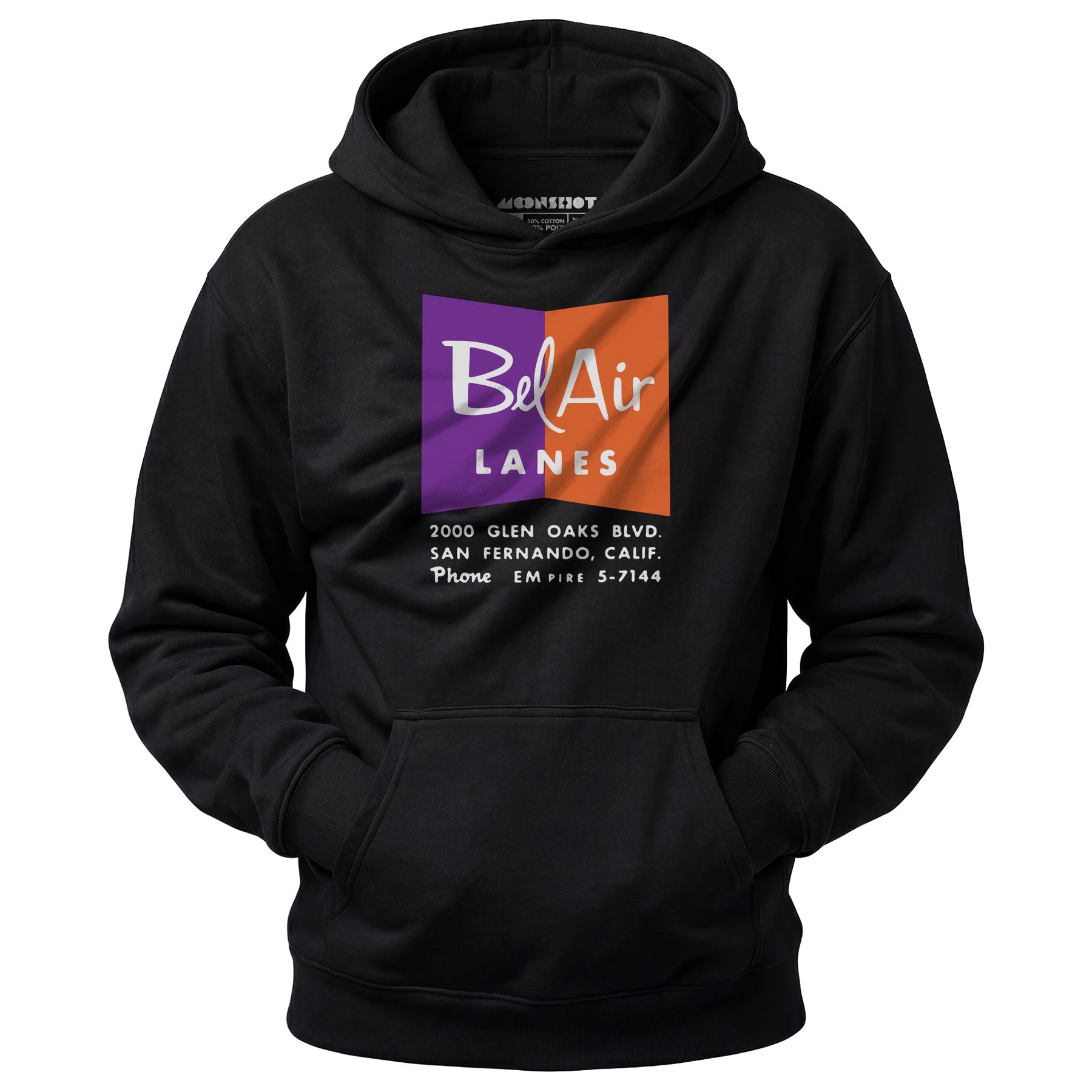 Bel Air Lanes - San Fernando, CA - Vintage Bowling Alley - Unisex Hoodie