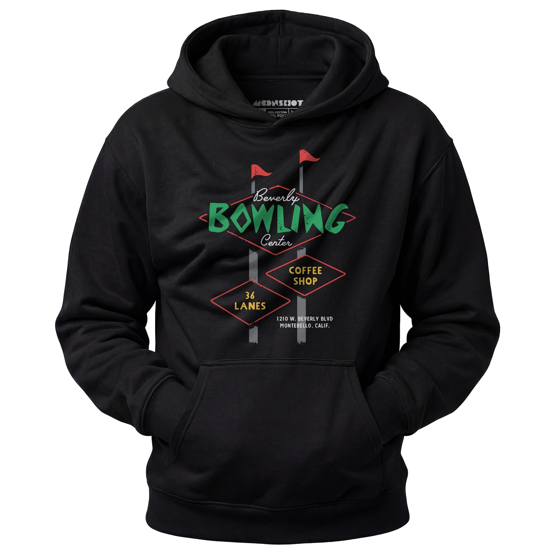 Beverly Bowl - Montebello, CA - Vintage Bowling Alley - Unisex Hoodie