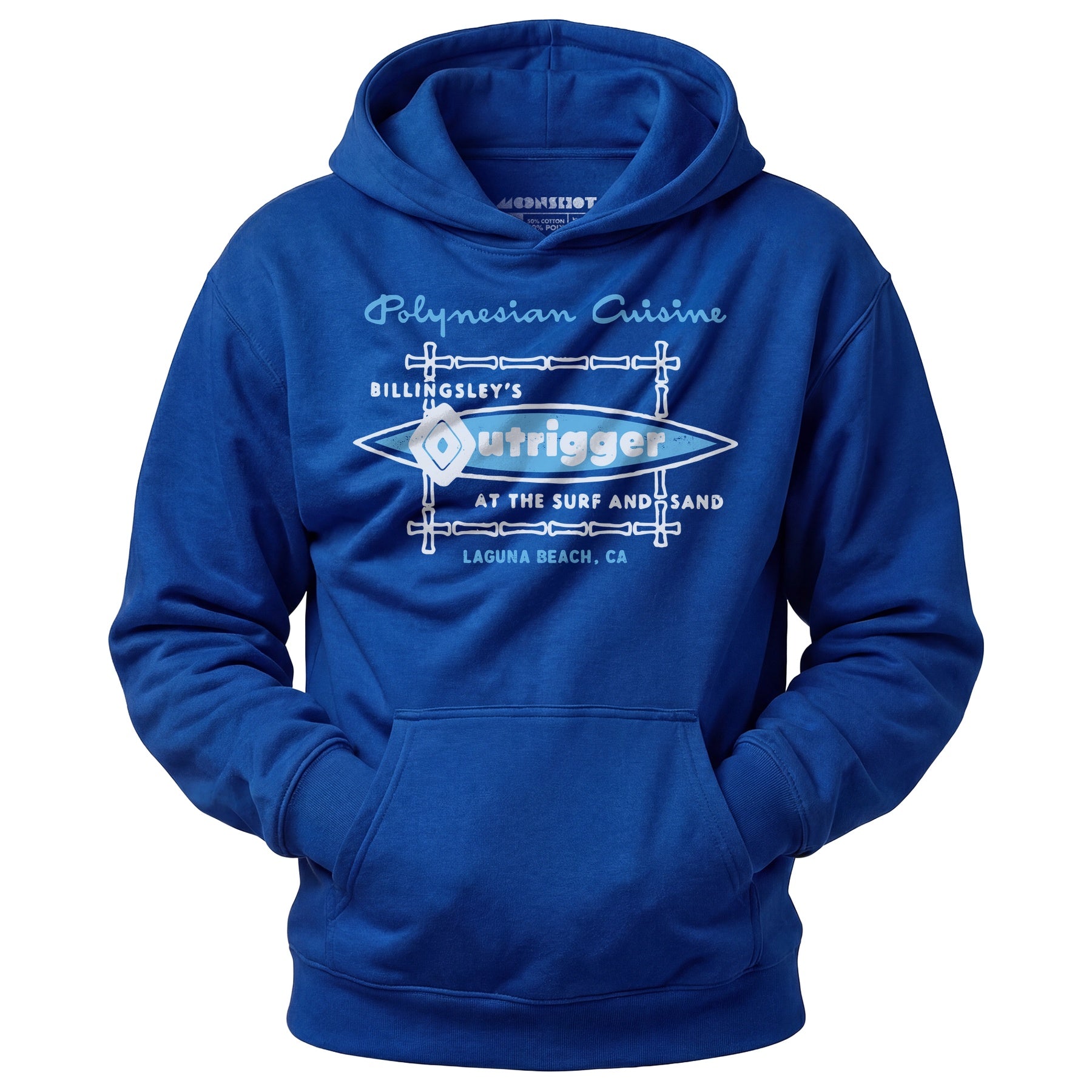 Billingsley's Outrigger - Laguna Beach, CA - Vintage Tiki Bar - Unisex Hoodie
