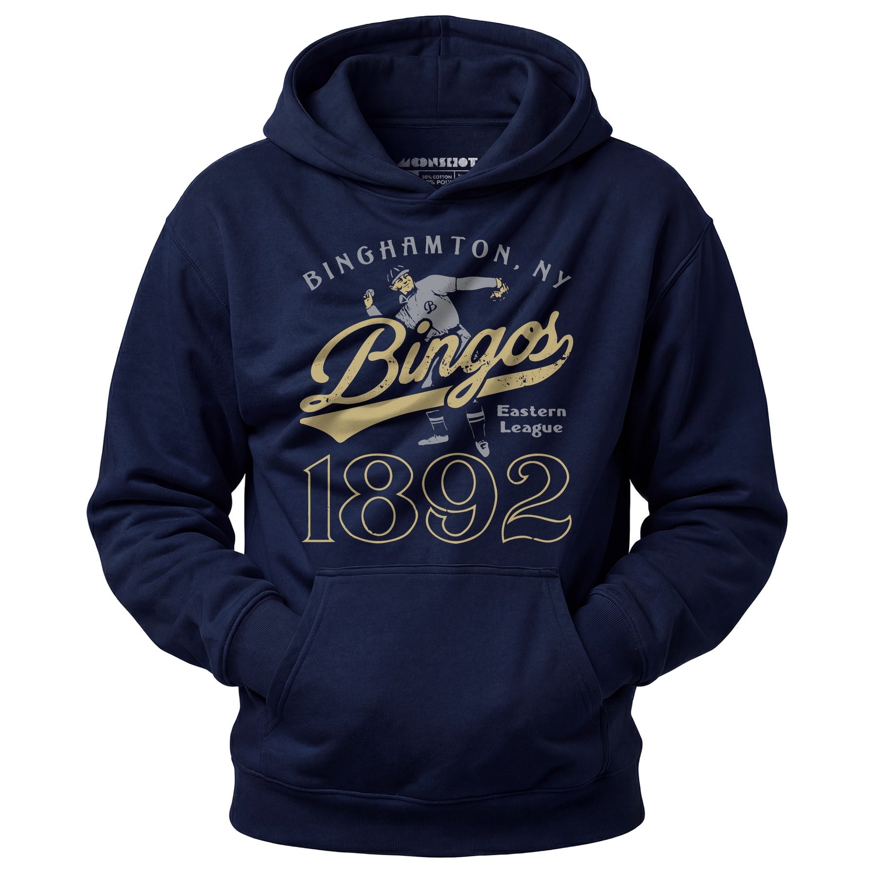 Binghamton Bingos - New York - Vintage Defunct Baseball Teams - Unisex Hoodie