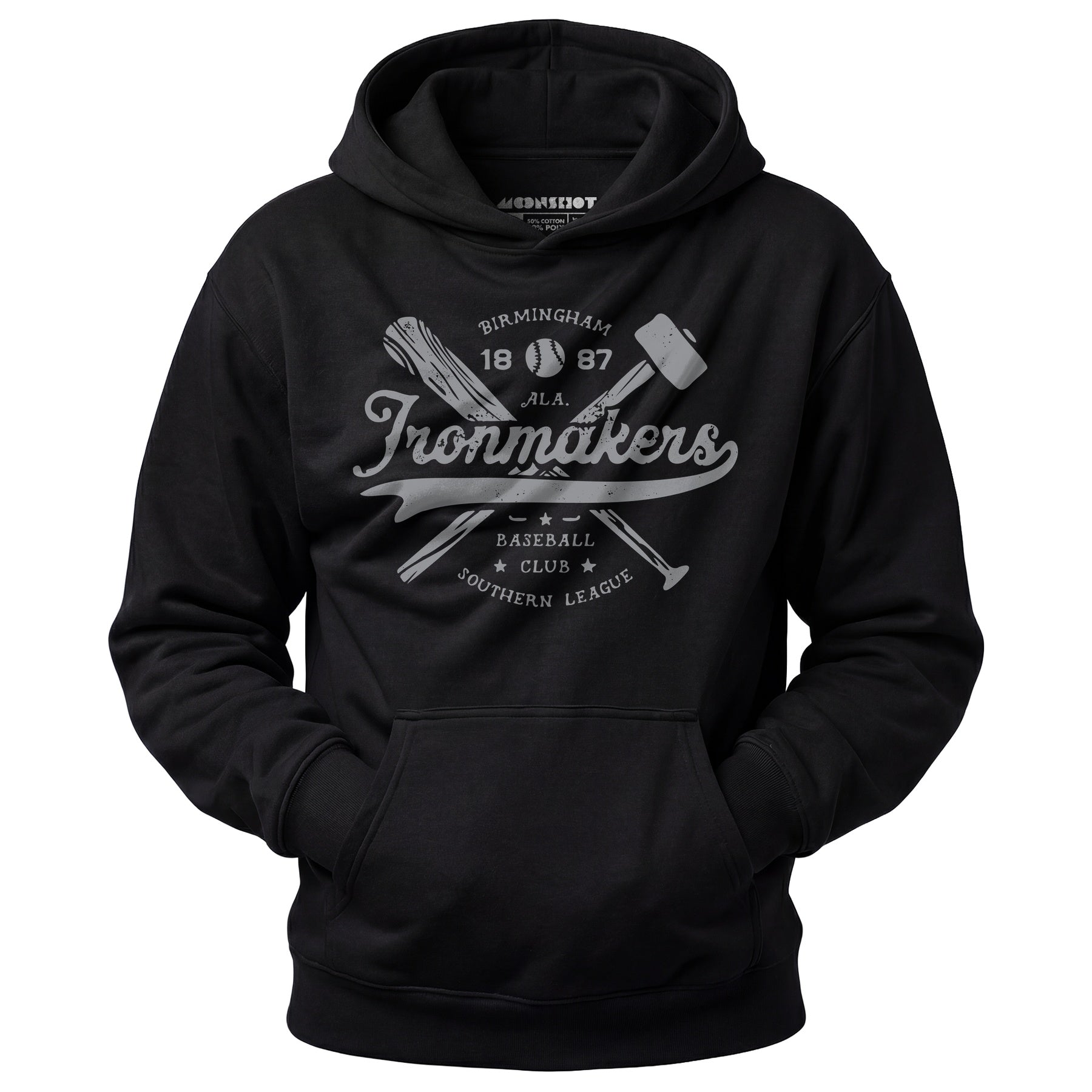 Birmingham Ironmakers - Alabama - Vintage Defunct Baseball Teams - Unisex Hoodie