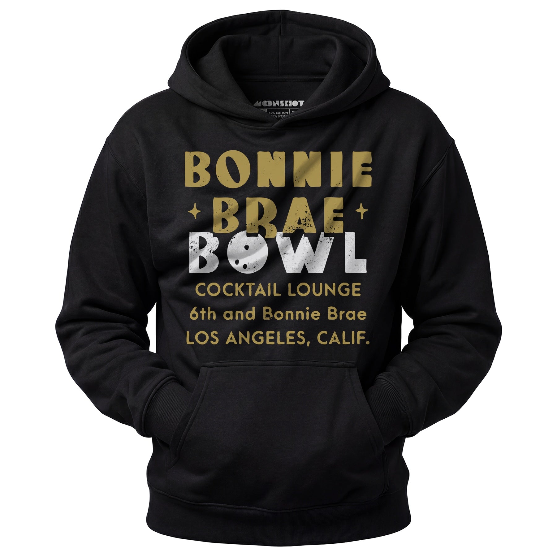 Bonnie Brae Bowl - Los Angeles, CA - Vintage Bowling Alley - Unisex Hoodie