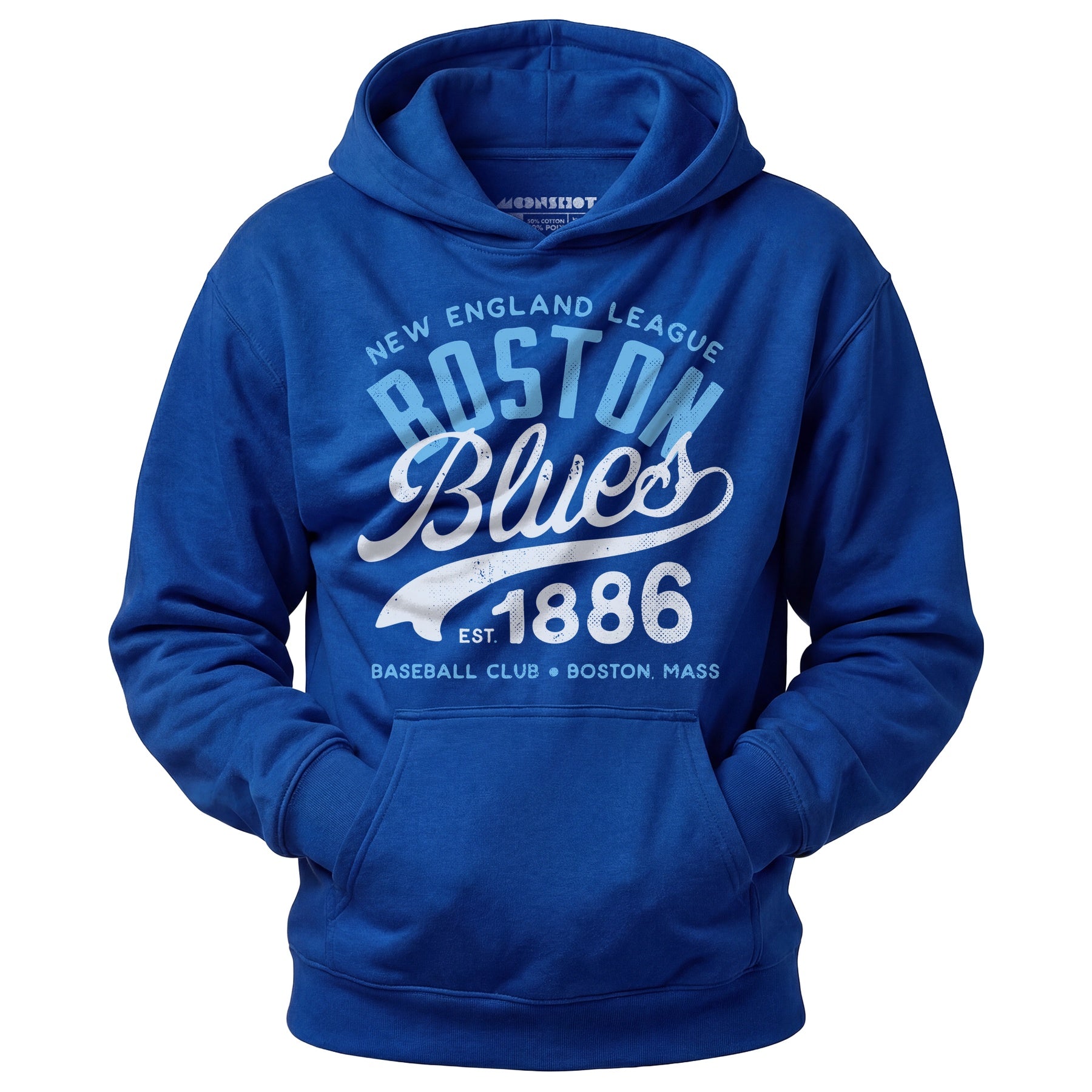 Boston Blues - Massachusetts - Vintage Defunct Baseball Teams - Unisex Hoodie