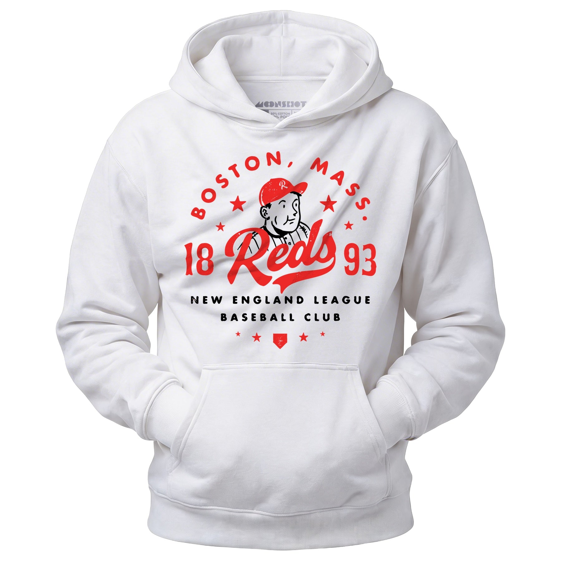 Boston Reds - Massachusetts - Vintage Defunct Baseball Teams - Unisex Hoodie