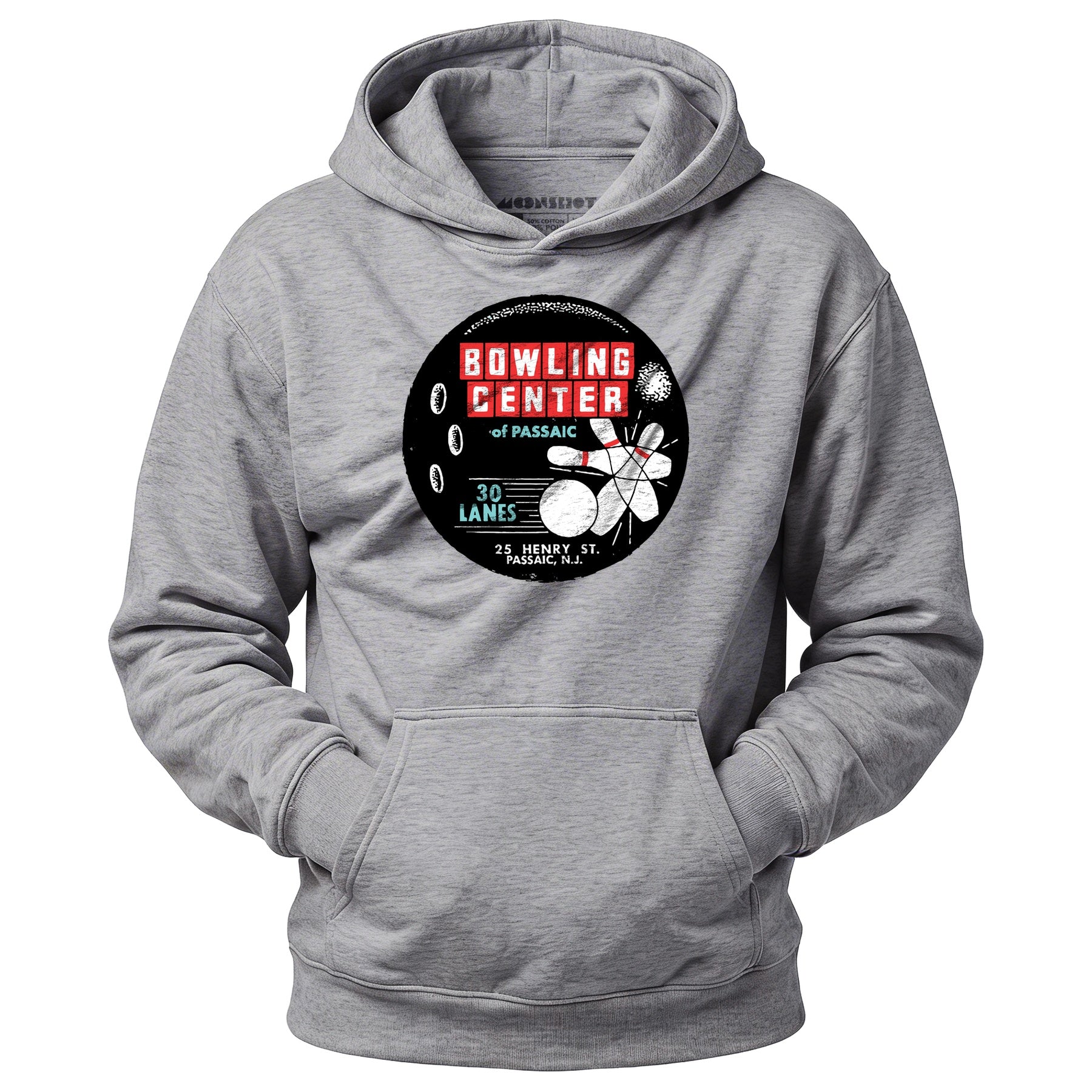 Bowling Center of Passaic - Passaic, NJ - Vintage Bowling Alley - Unisex Hoodie