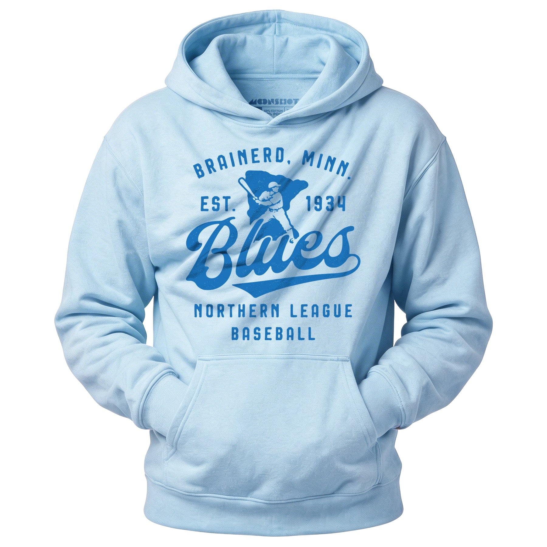 Brainerd Blues - Minnesota - Vintage Defunct Baseball Teams - Unisex Hoodie