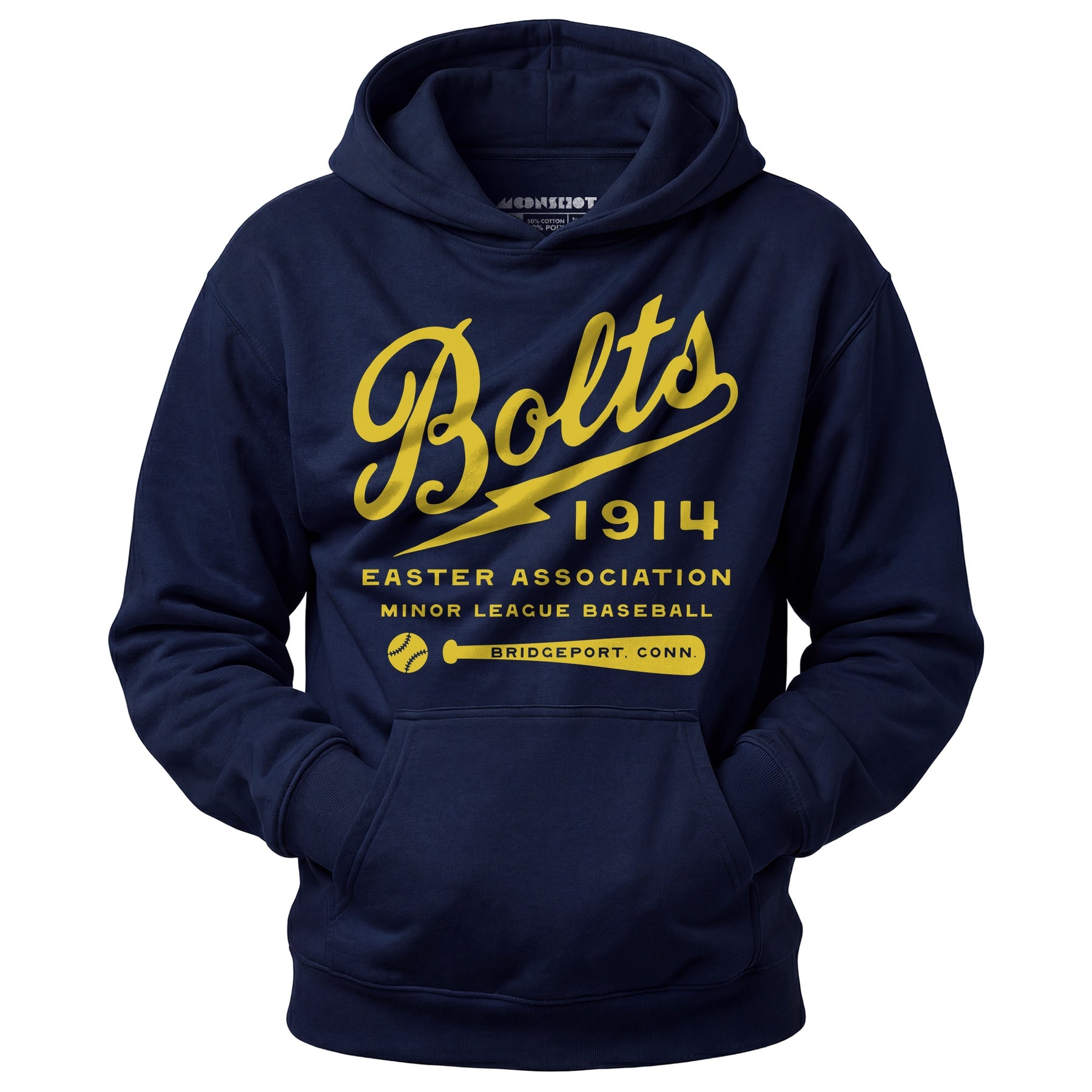 Bridgeport Bolts - Connecticut - Vintage Defunct Baseball Teams - Unisex Hoodie