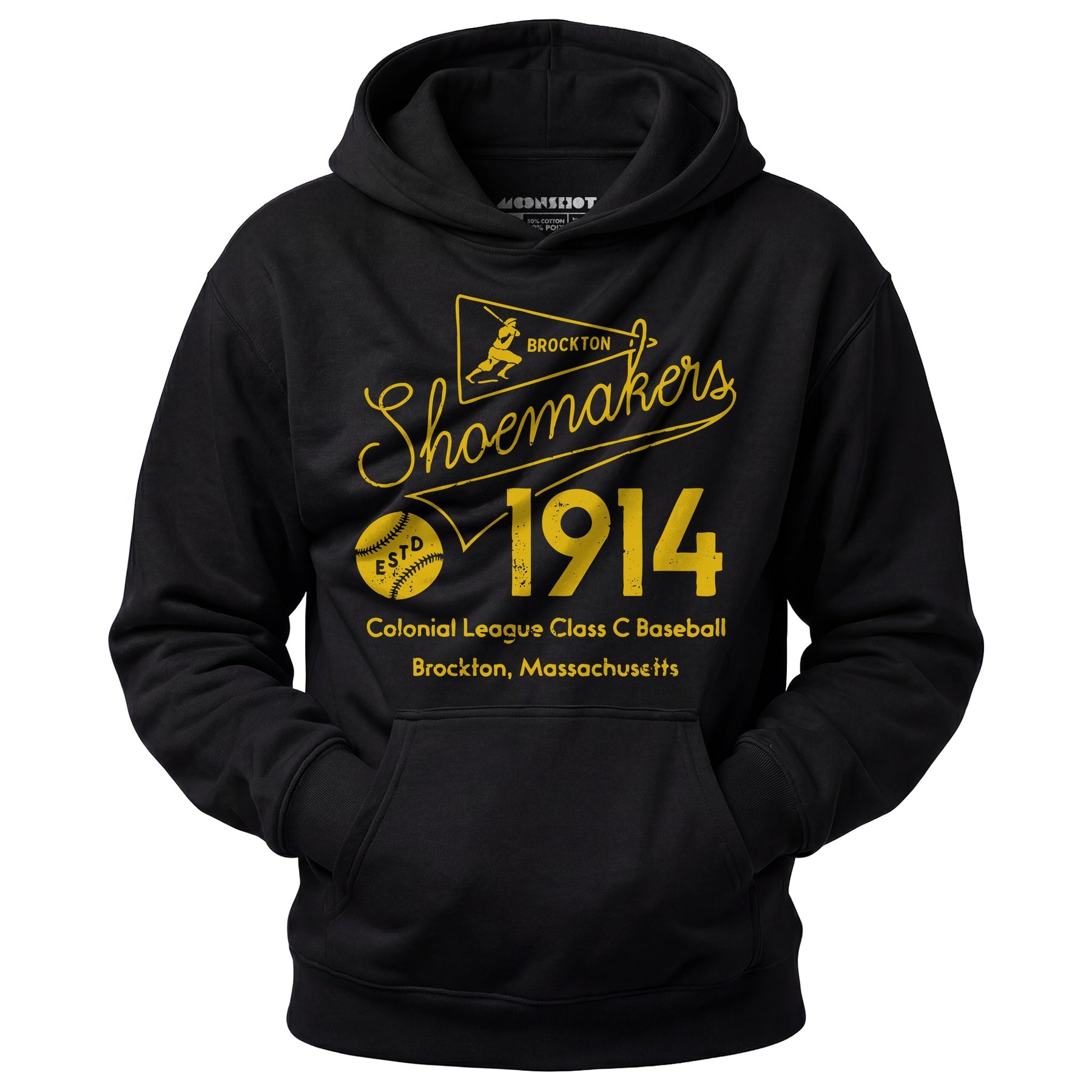 Brockton Shoemakers - Massachusetts - Vintage Defunct Baseball Teams - Unisex Hoodie