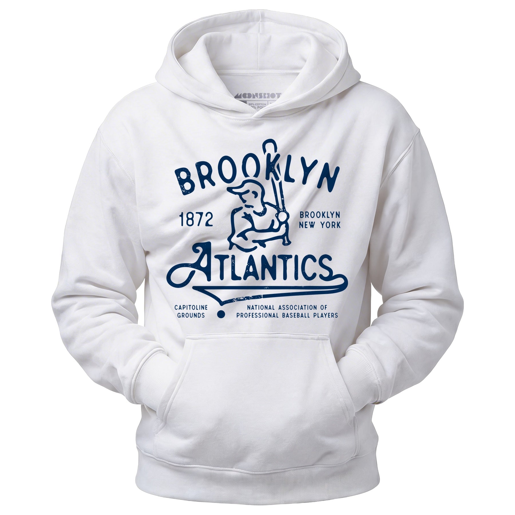 Brooklyn Atlantics - New York - Vintage Defunct Baseball Teams - Unisex Hoodie