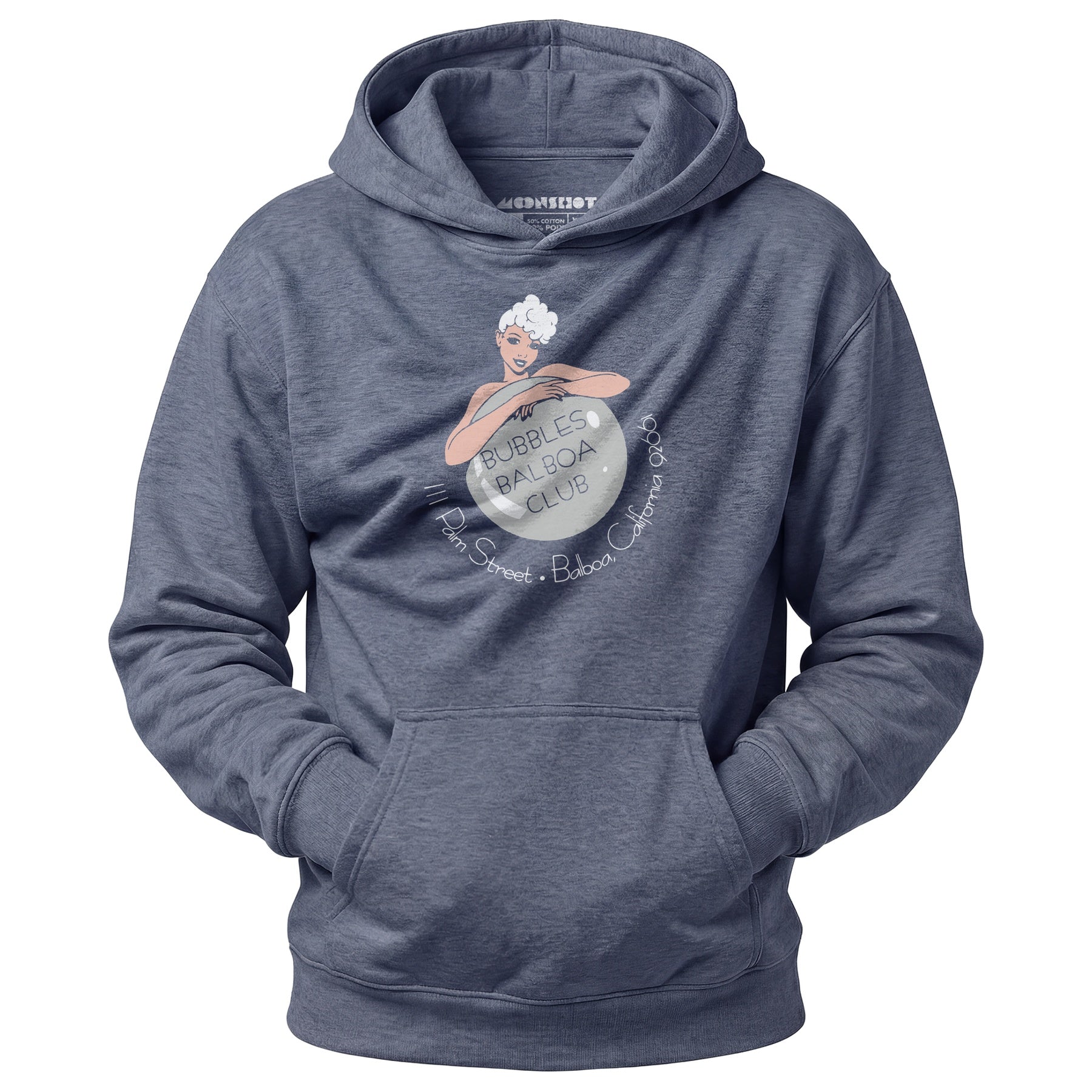 Bubbles Balboa Club - Newport Beach, CA - Vintage Restaurant - Unisex Hoodie
