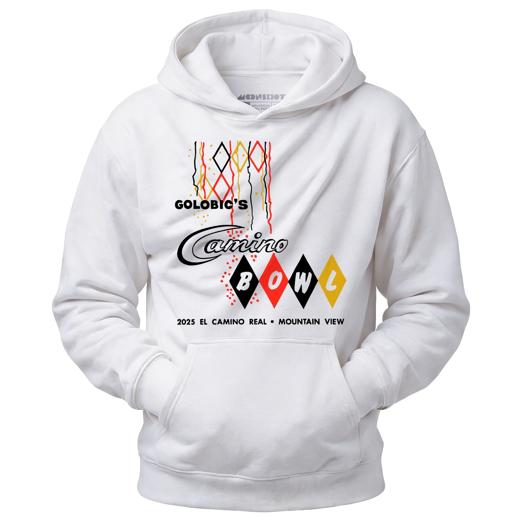 Camino Bowl - Mountain View, CA - Vintage Bowling Alley - Unisex Hoodie