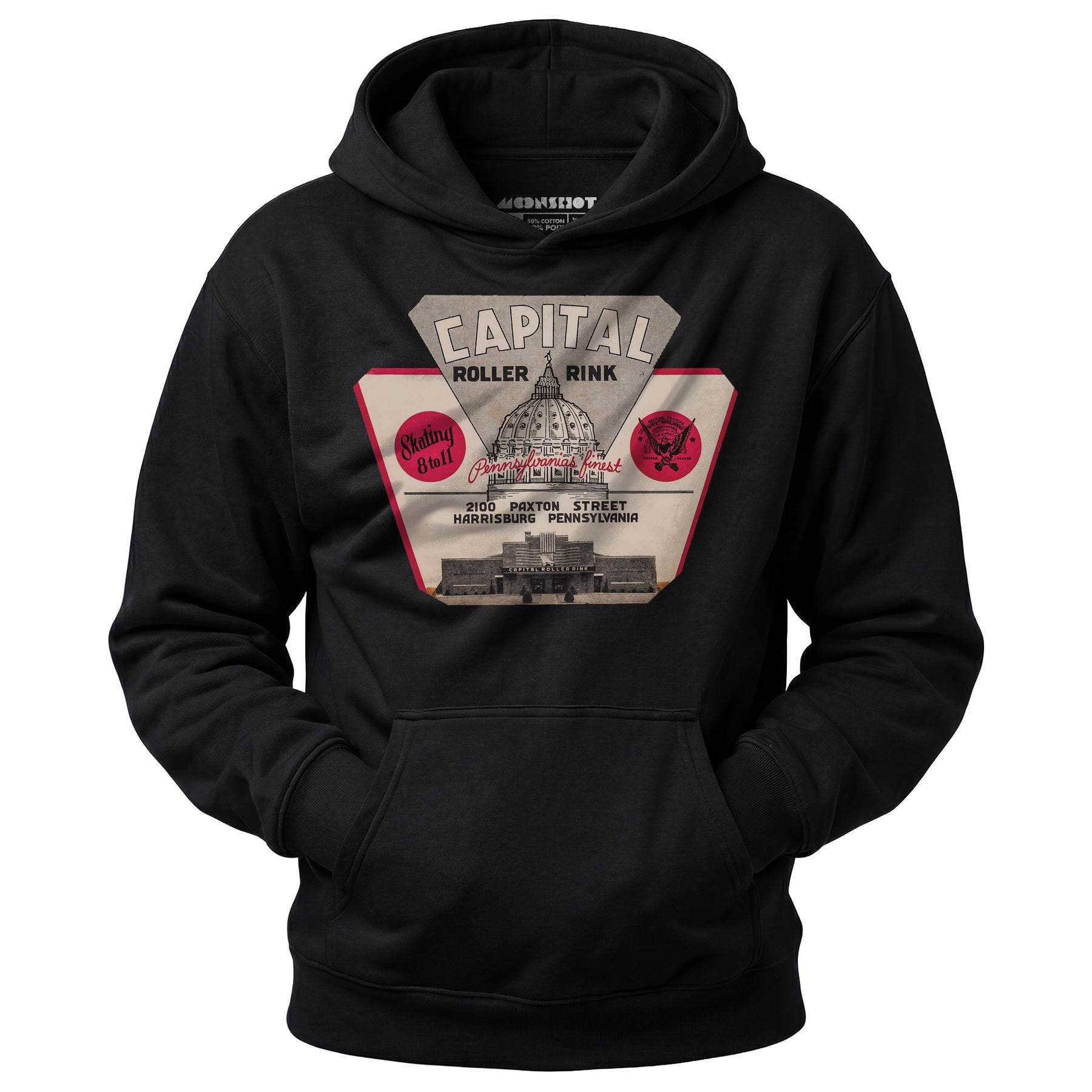 Capital Roller Rink - Harrisburg, PA - Vintage Roller Rink - Unisex Hoodie