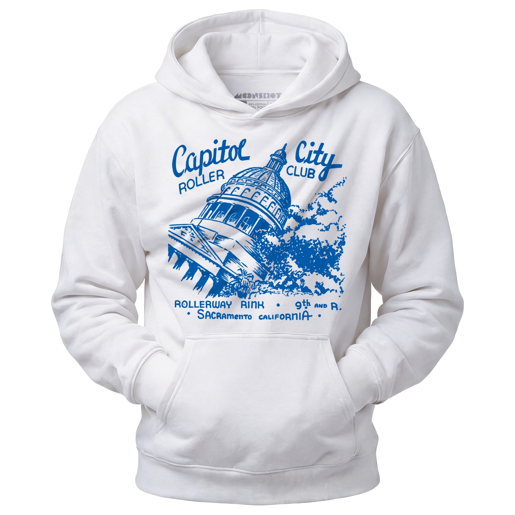 Capitol City Roller Club - Sacramento, CA - Vintage Roller Rink - Unisex Hoodie