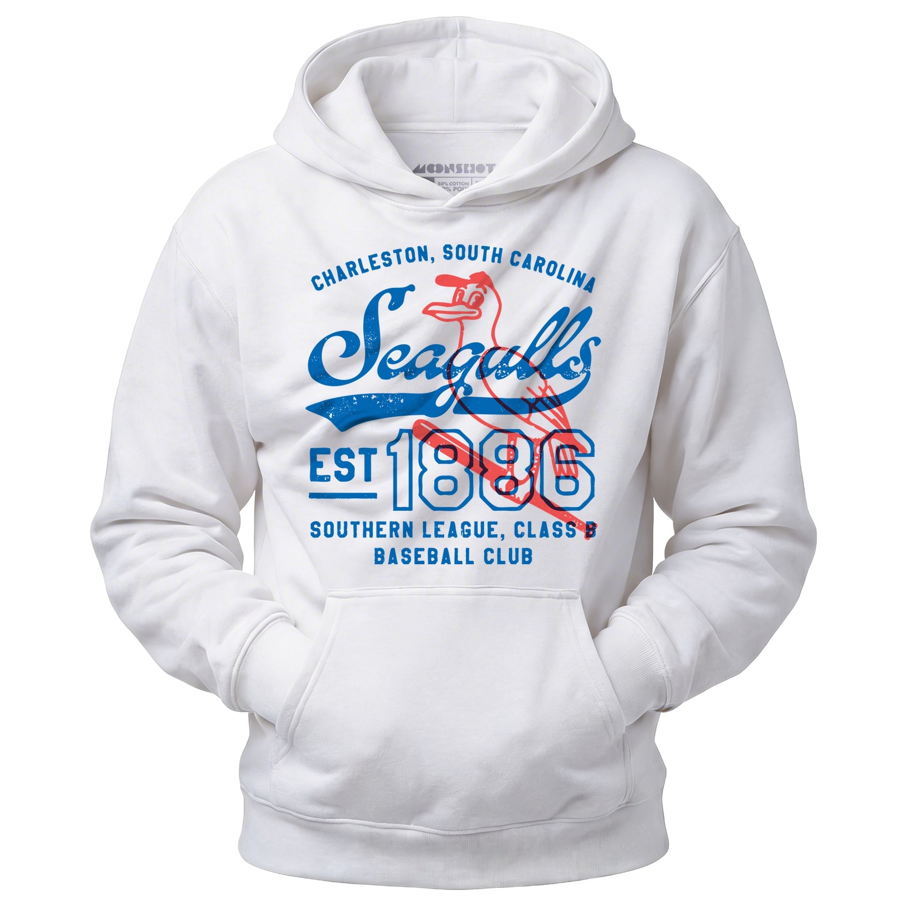 Charleston Seagulls - South Carolina - Vintage Defunct Baseball Teams - Unisex Hoodie
