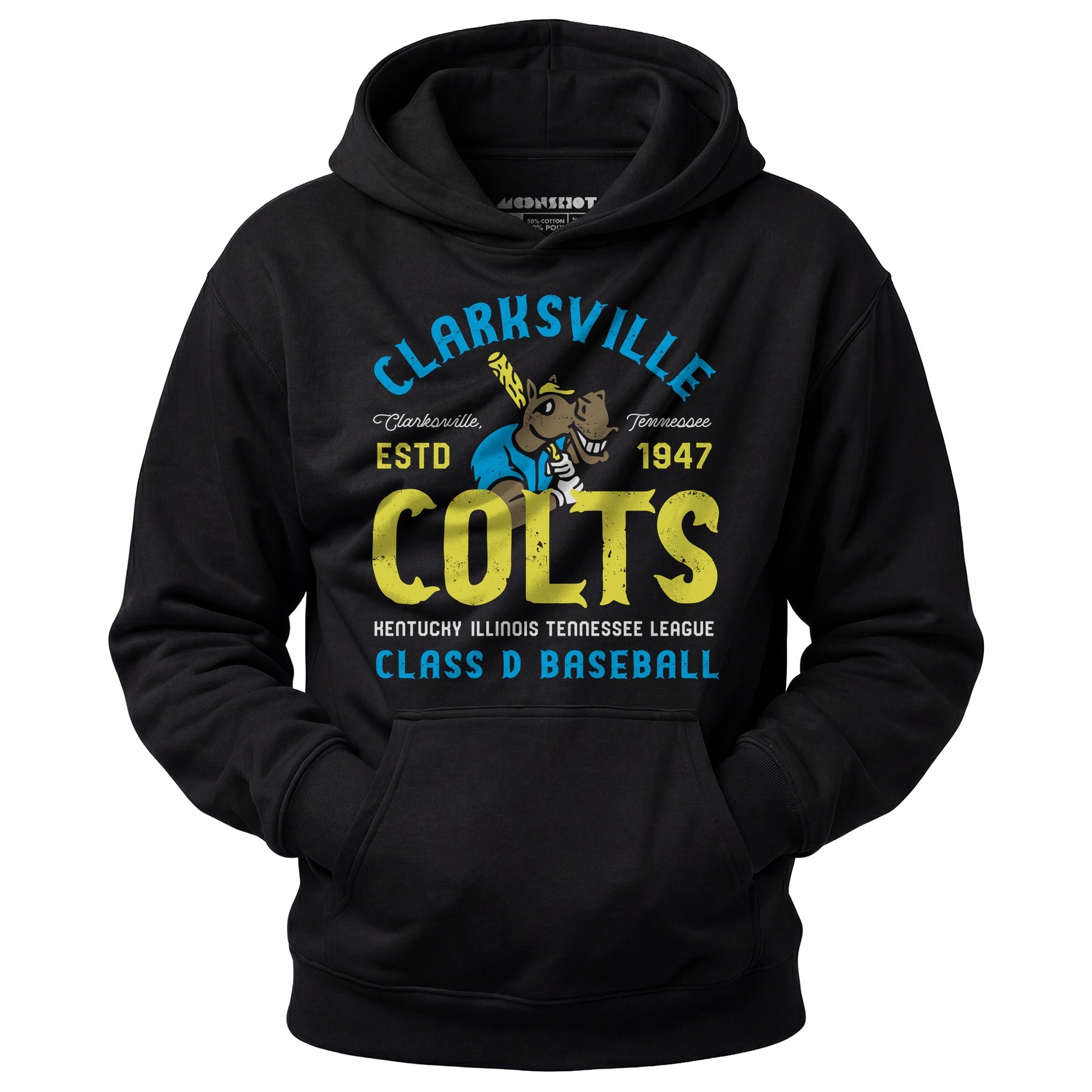 Clarksville Colts - Tennessee - Vintage Defunct Baseball Teams - Unisex Hoodie