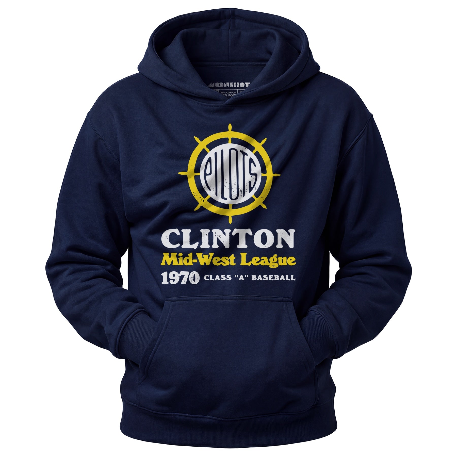 Clinton Pilots - Iowa - Vintage Defunct Baseball Teams - Unisex Hoodie