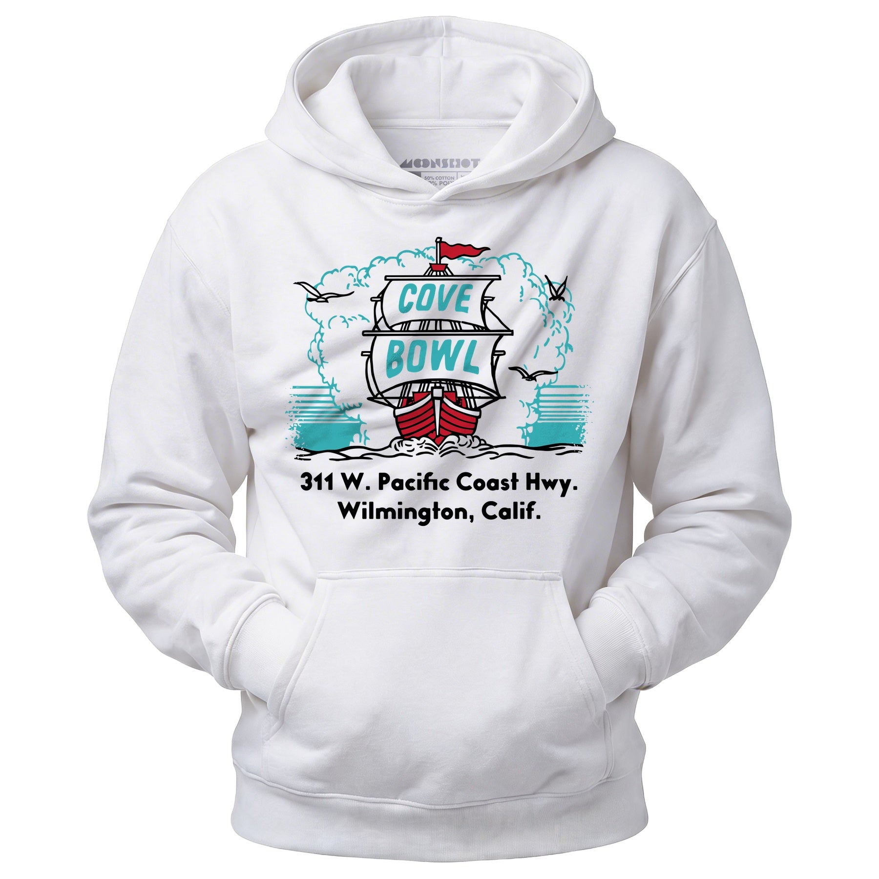Cove Bowl - Wilmington, CA - Vintage Bowling Alley - Unisex Hoodie