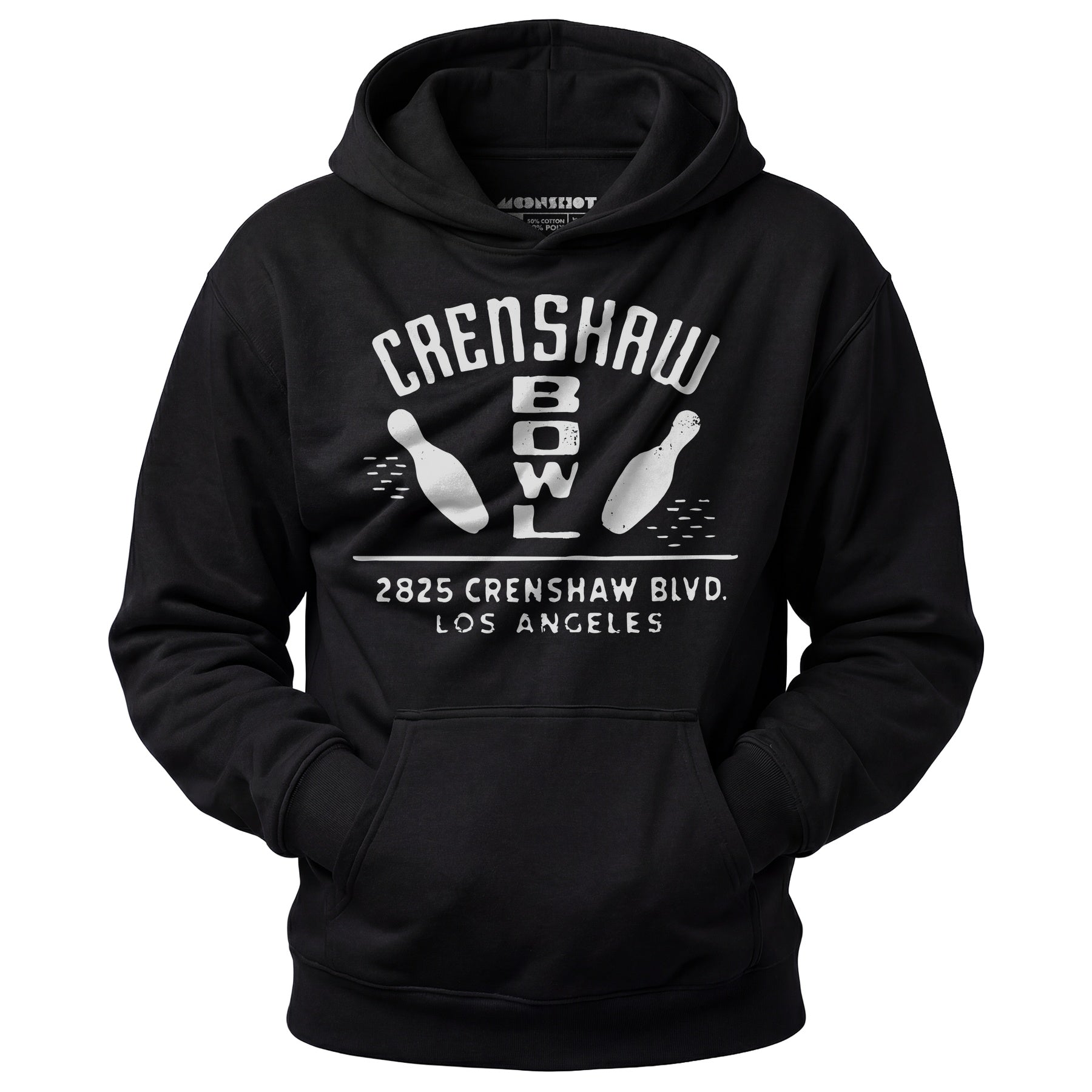 Crenshaw Bowl - Los Angeles, CA - Vintage Bowling Alley - Unisex Hoodie