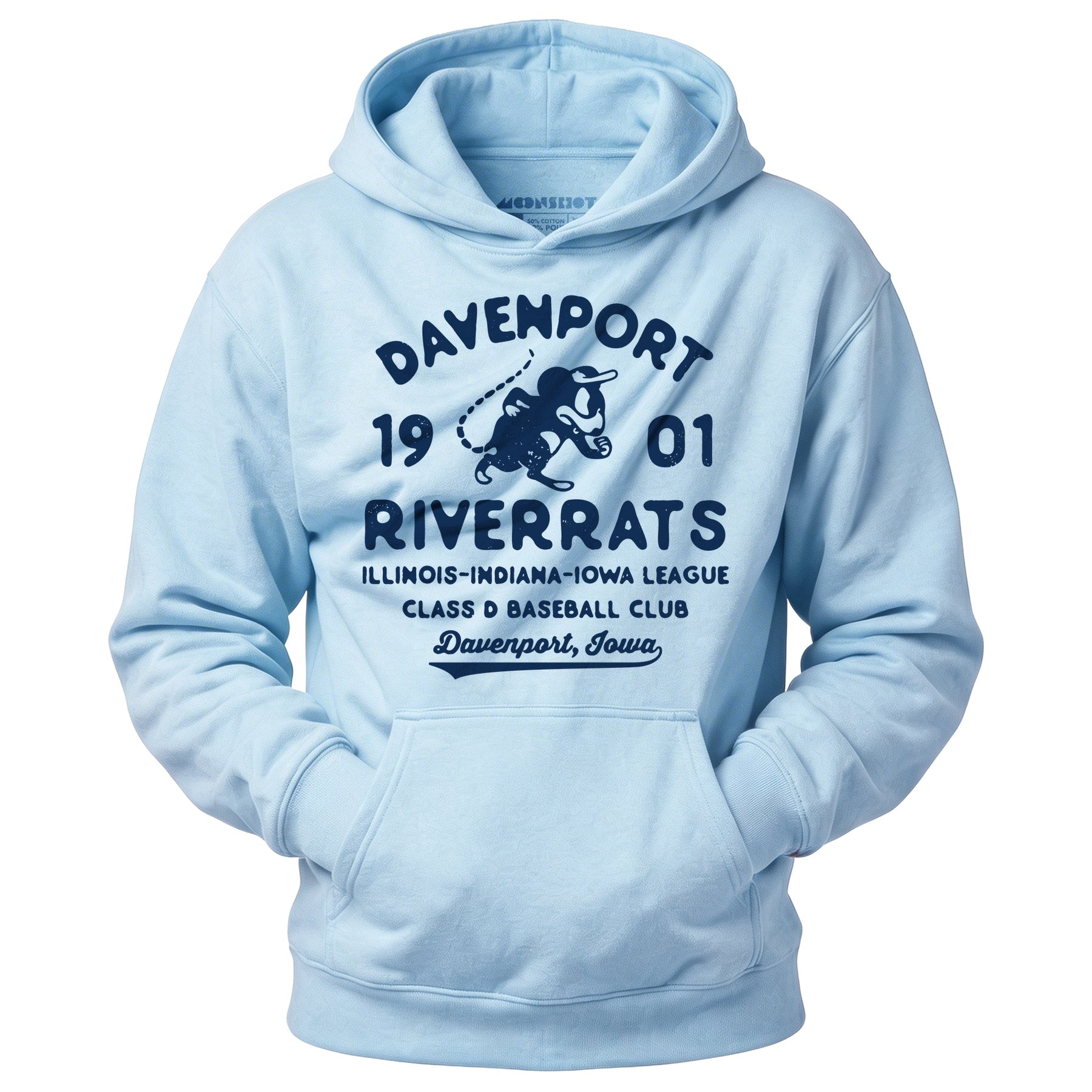 Davenport River Rats - Iowa - Vintage Defunct Baseball Teams - Unisex Hoodie