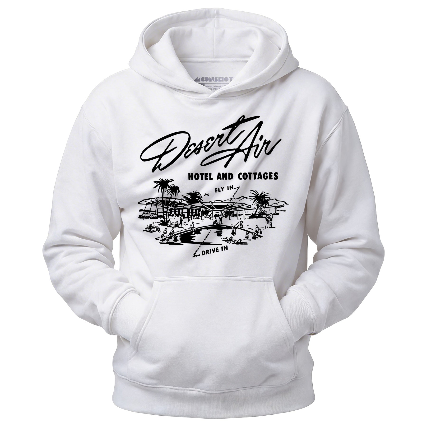 Desert Air Hotel & Cottages v2 - Vintage Palm Springs, CA - Unisex Hoodie