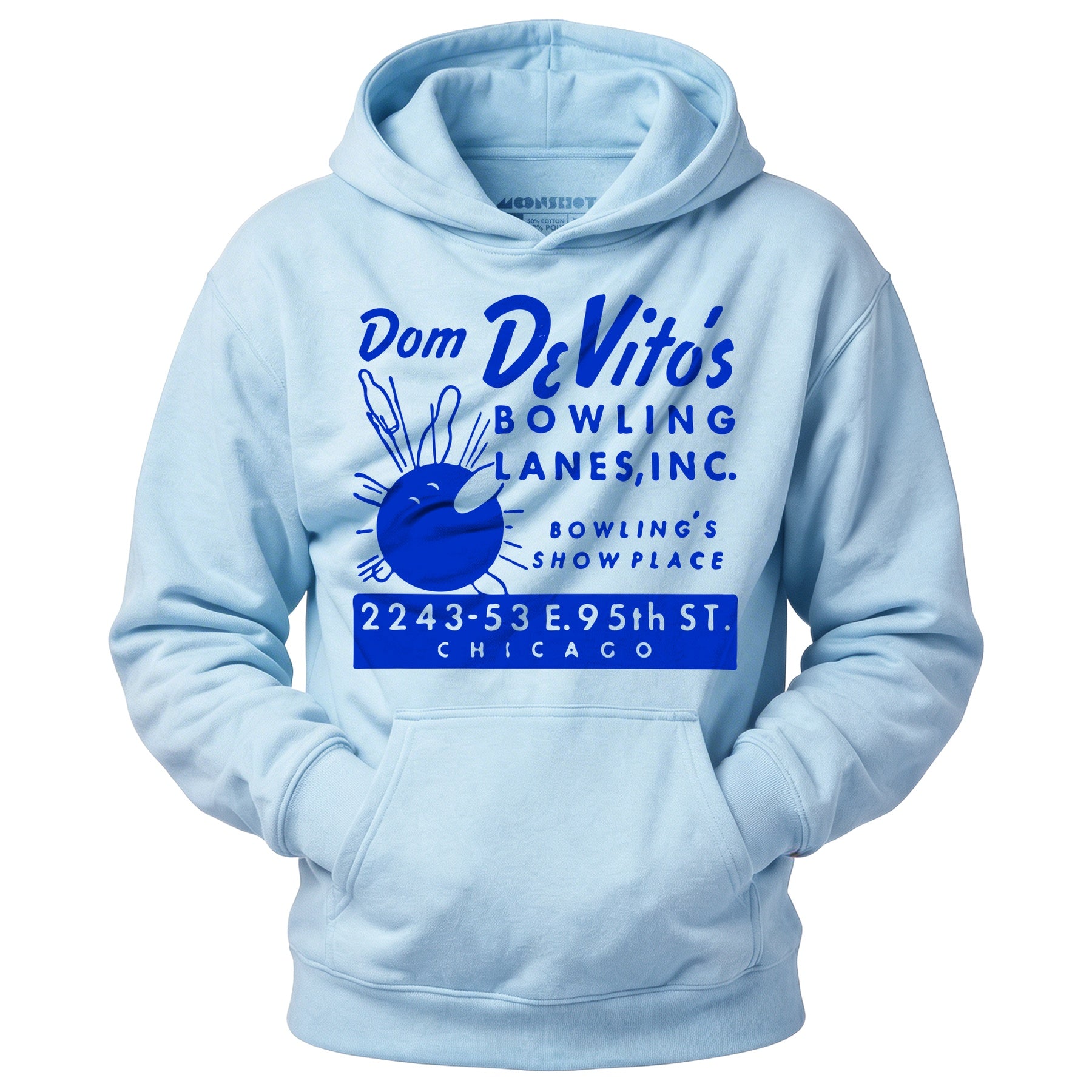 Dom DeVito's - Chicago, IL - Vintage Bowling Alley - Unisex Hoodie