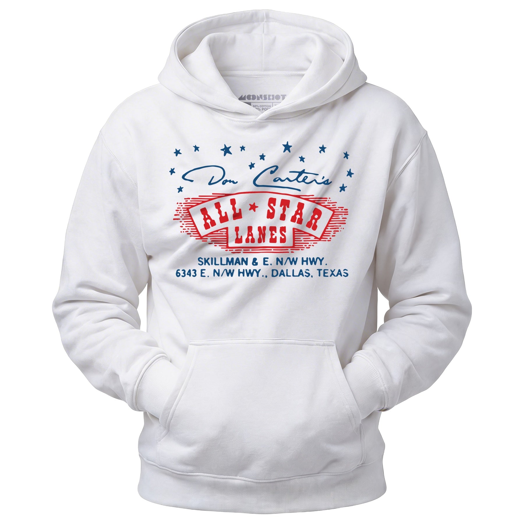 Don Carter's All Star Lanes - Dallas, TX - Vintage Bowling Alley - Unisex Hoodie