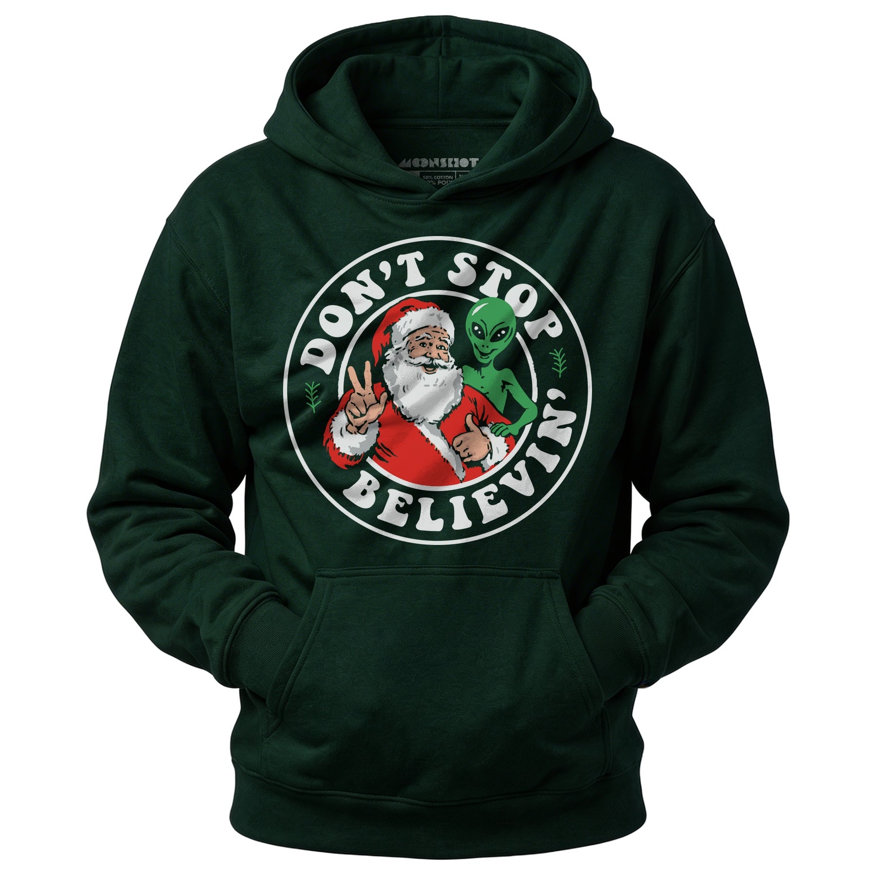 Don't Stop Believin' - Santa & Alien - Unisex Hoodie