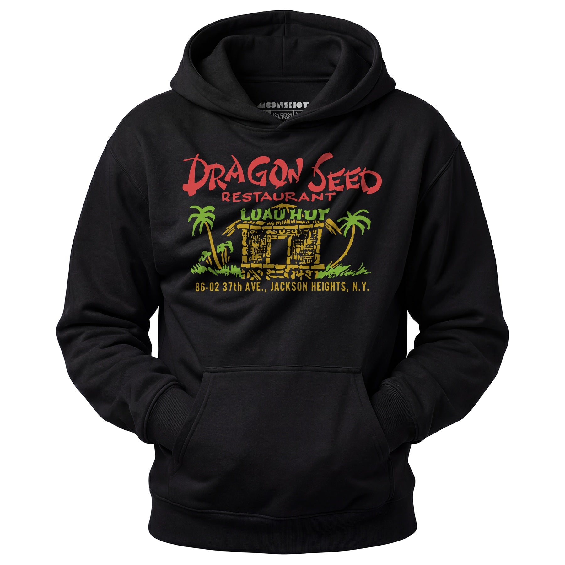 Dragon Seed Luau Hut - Jackson Heights, NY - Vintage Tiki Bar - Unisex Hoodie
