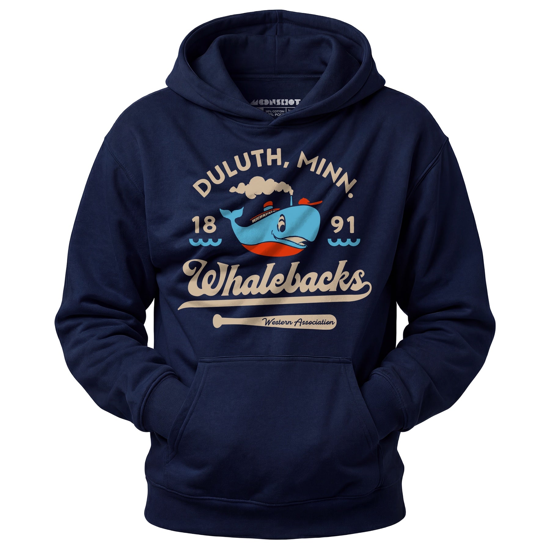 Duluth Whalebacks - Minnesota - Vintage Defunct Baseball Teams - Unisex Hoodie