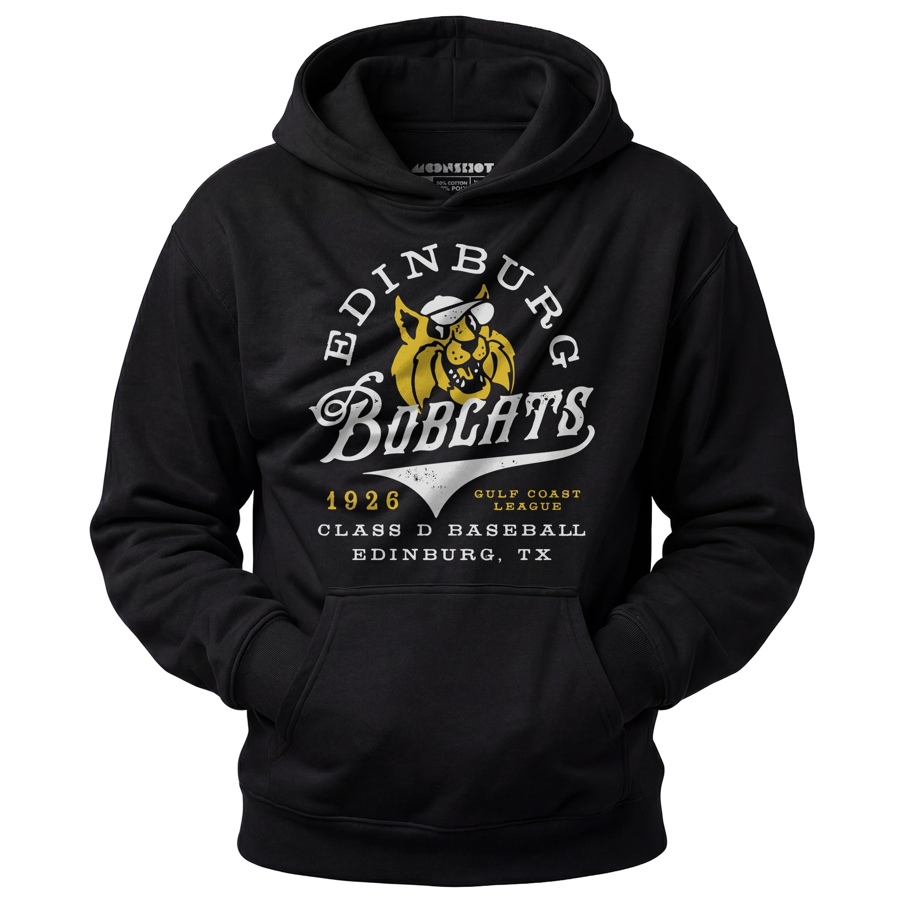 Edinburg Bobcats - Texas - Vintage Defunct Baseball Teams - Unisex Hoodie